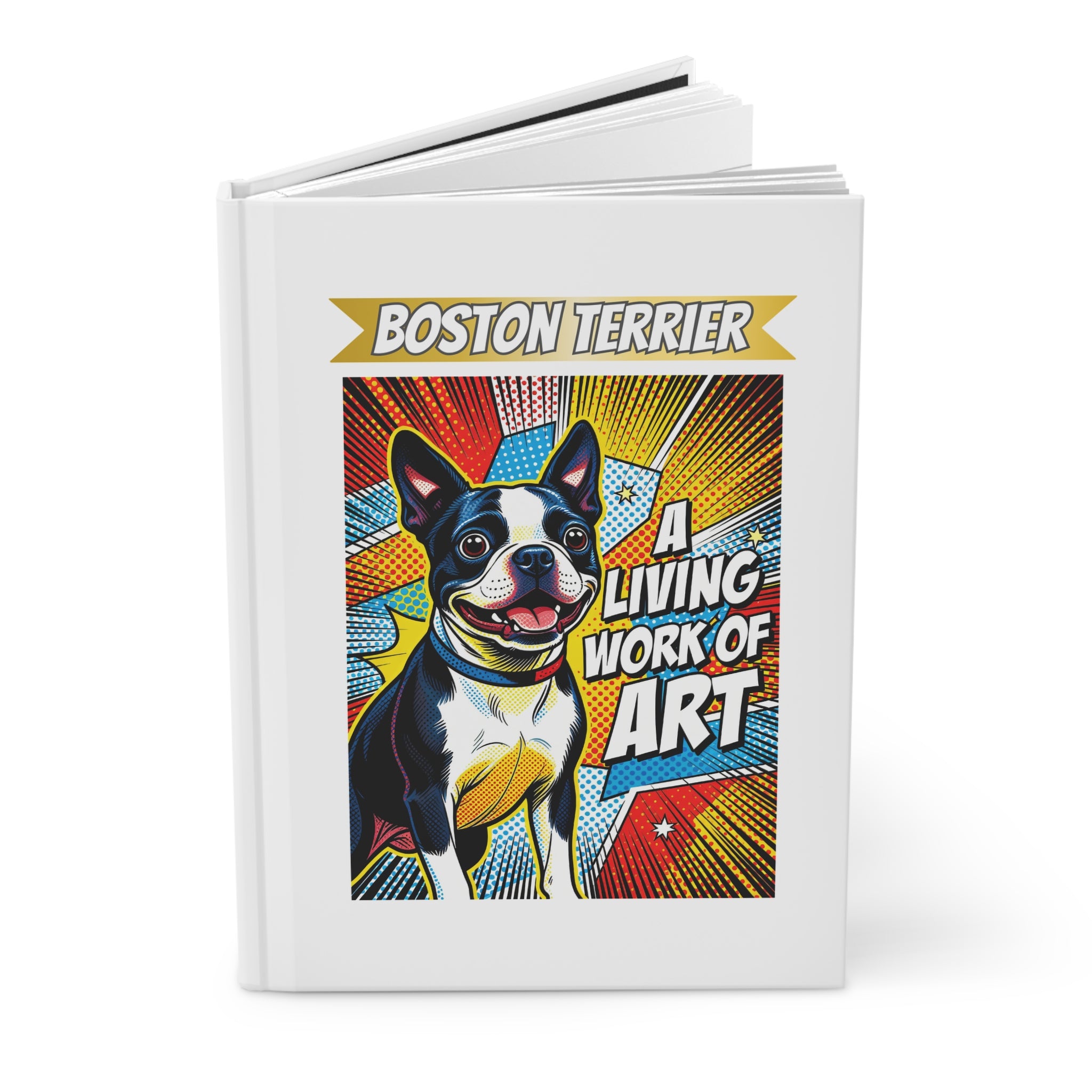 Boston Terrier Notebook | Living Work of Art Collection | Pop Art