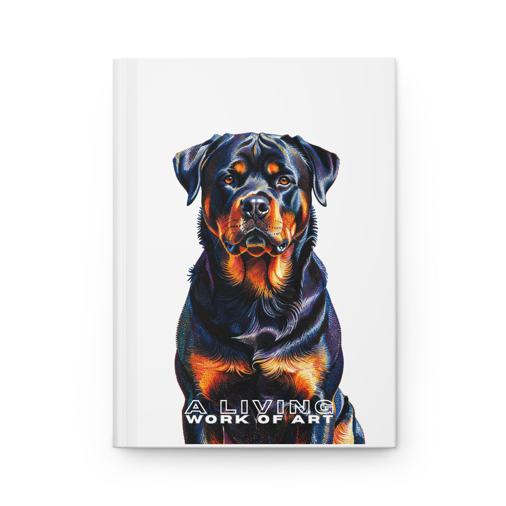 Rottweiler Notebook | Living Work of Art Collection | Pointillism Style