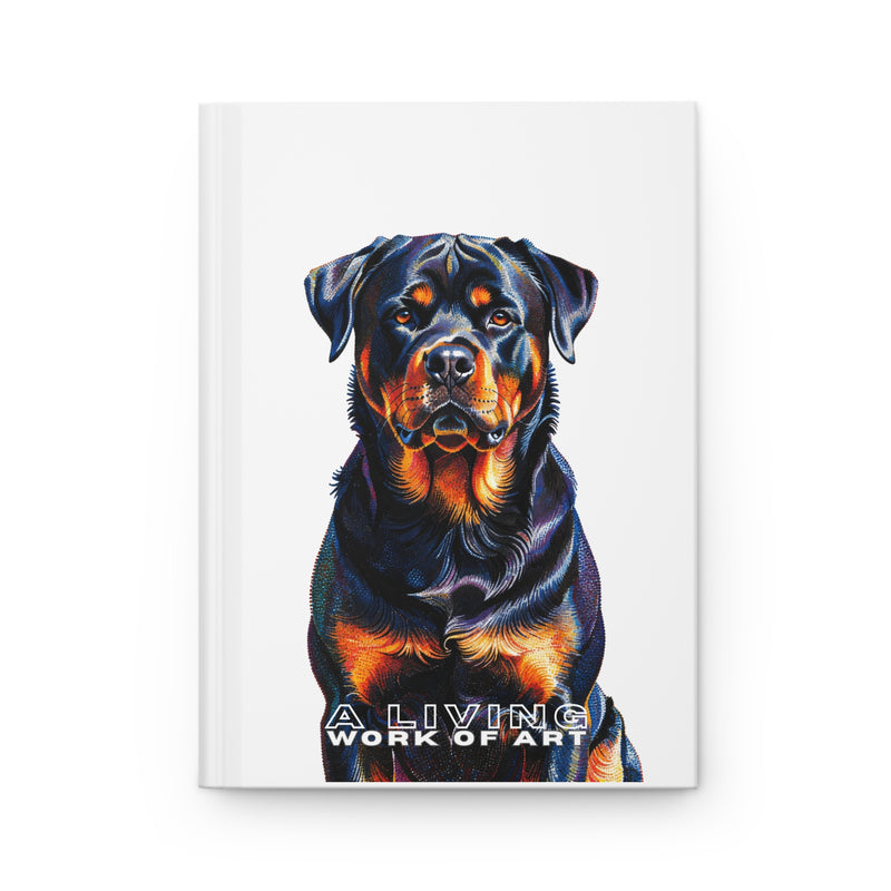 Rottweiler Notebook - Pointillism Style | Living Work of Art Collection