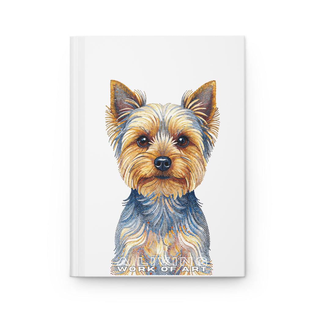 Yorkshire Terrier Notebook | Living Work of Art Collection | Pointillism Style