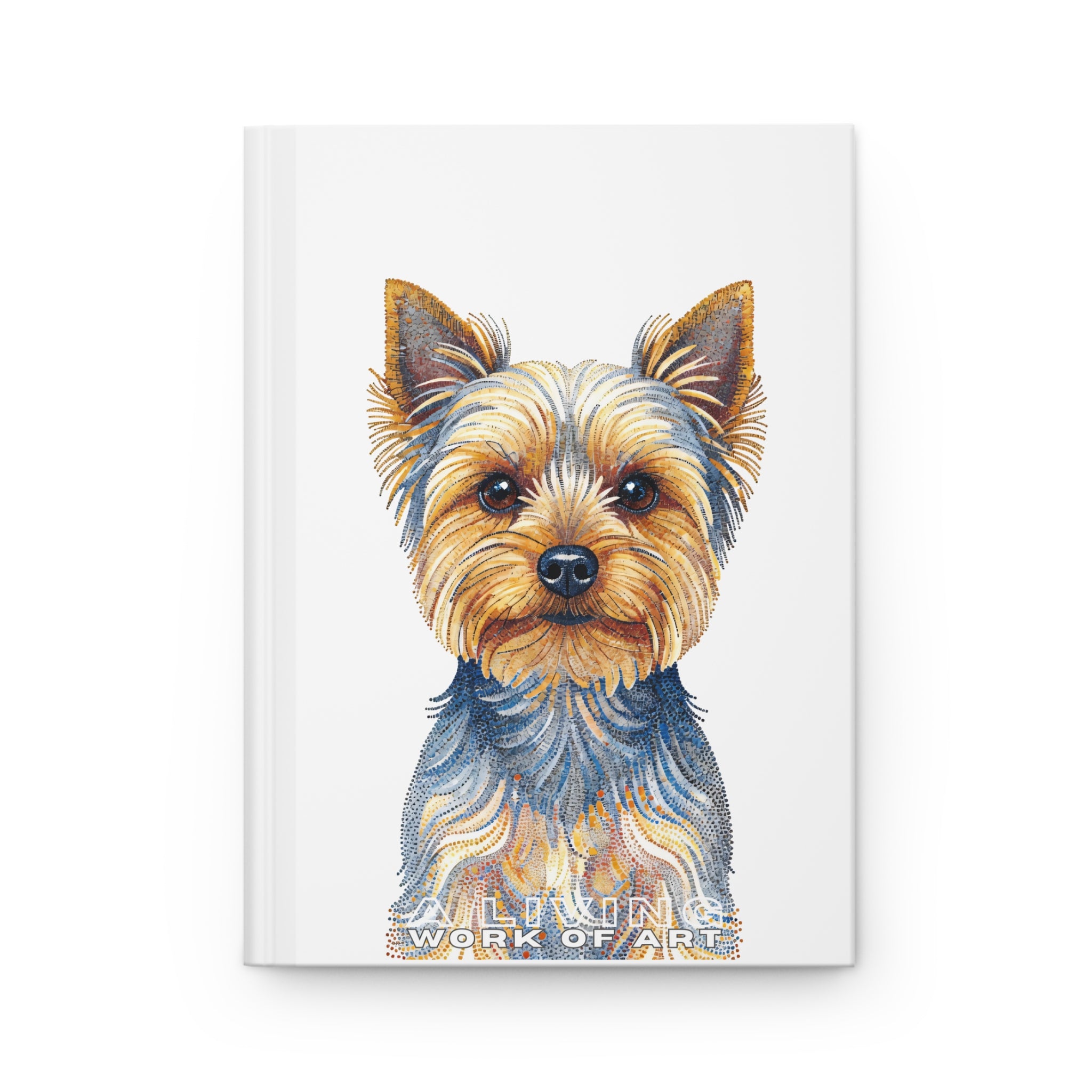 Yorkshire Terrier Notebook | Living Work of Art Collection | Pointillism Style