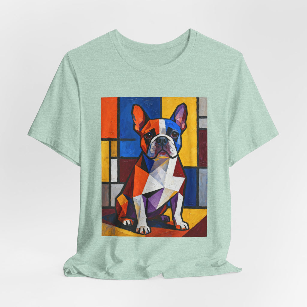 French Bulldog T Shirt | Living Work of Art Collection | Cubist Style