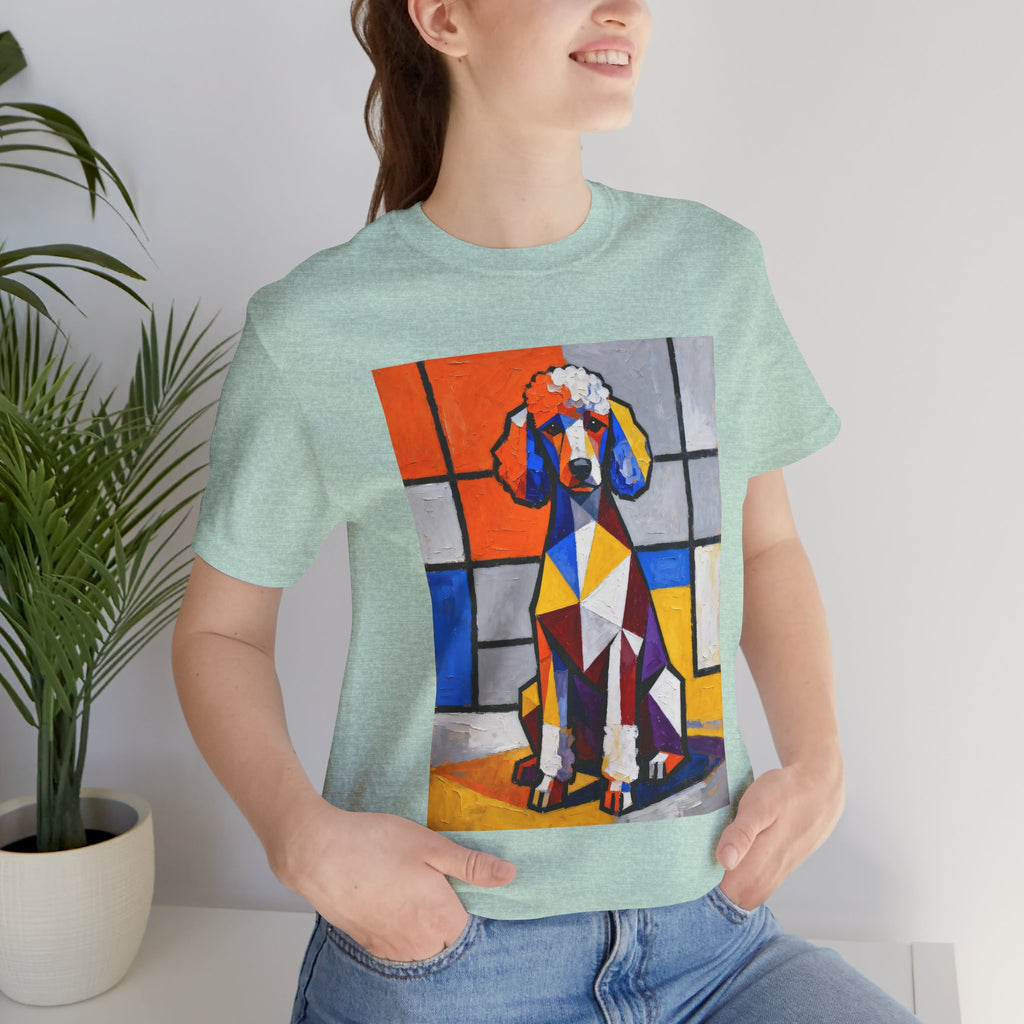 Poodle T Shirt | Living Work of Art Collection | Cubist Style