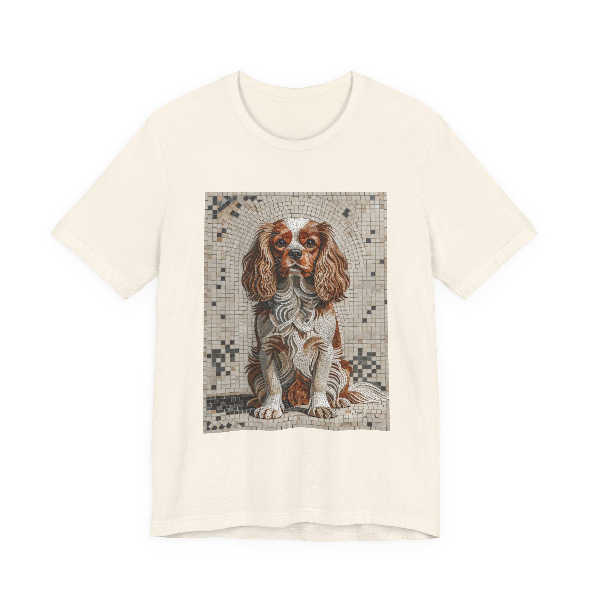 Cavalier King Charles Spaniel T Shirt | Living Work of Art Collection | Mosaic Style