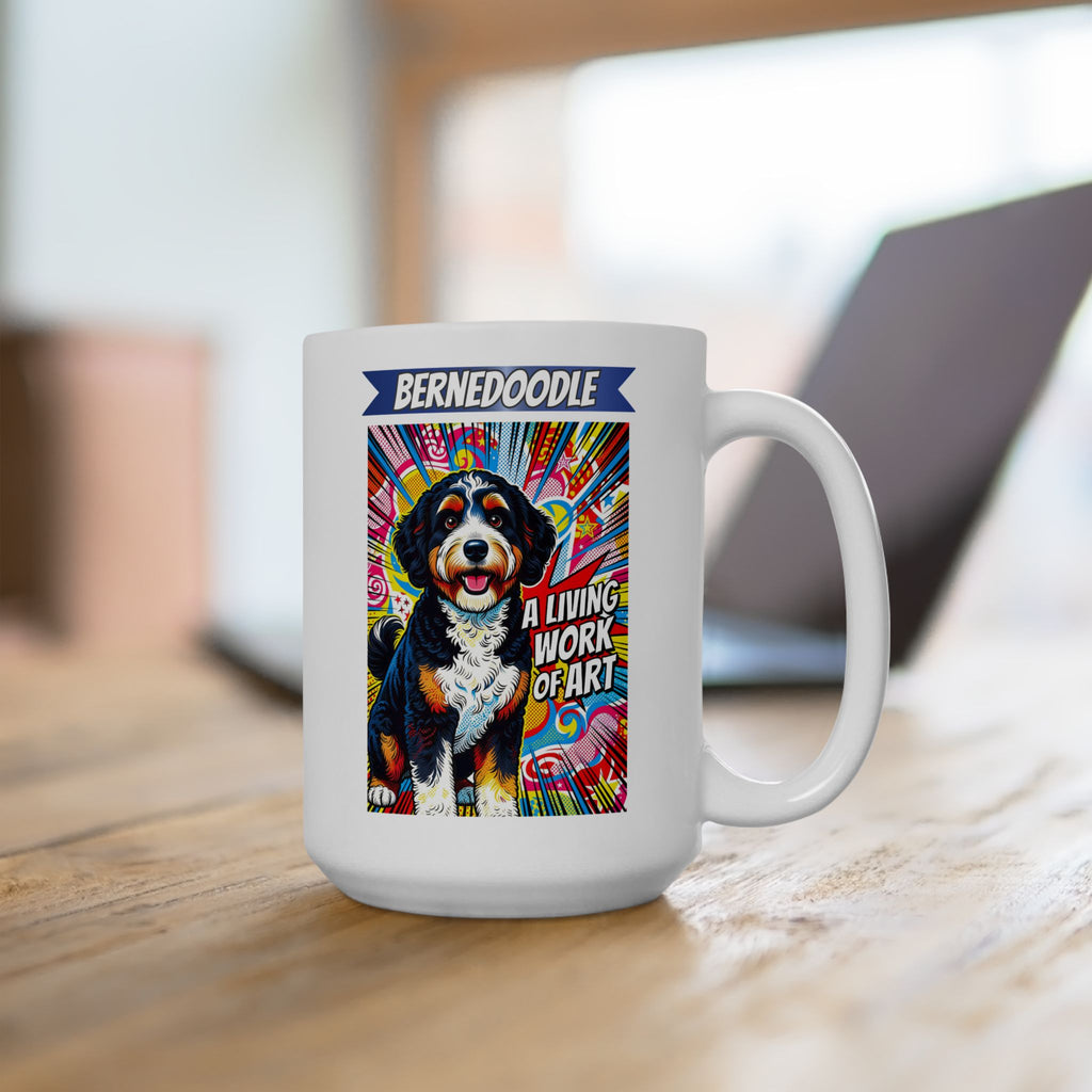Bernedoodle Coffee Mug | Living Work of Art Collection | Pop Art