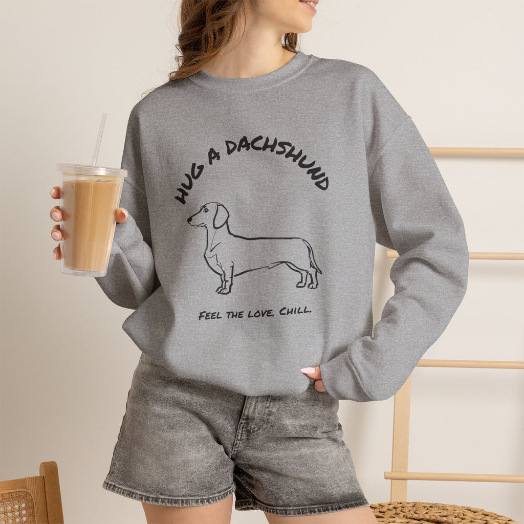 Dachshund Sweatshirt | Hug A Dachshund