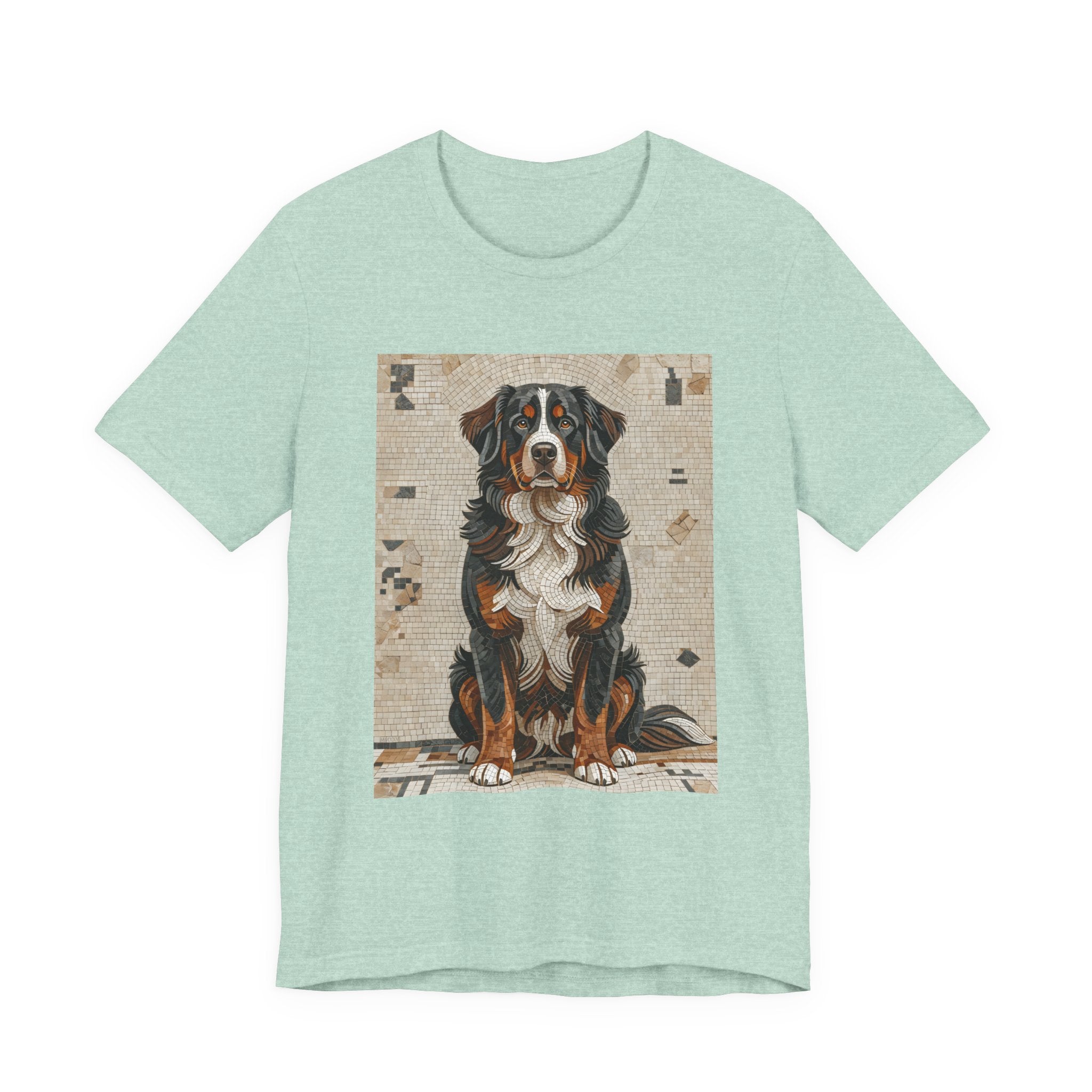 Bernese Mountain Dog T Shirt | Living Work of Art Collection | Mosaic Style