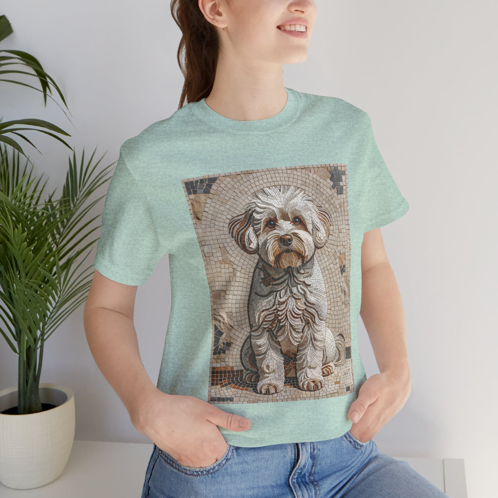 Bichon Frise T Shirt | Living Work of Art Collection | Mosaic Style