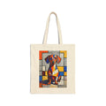 Dachshund Tote Bag | Living Work of Art Collection | Cubist Style