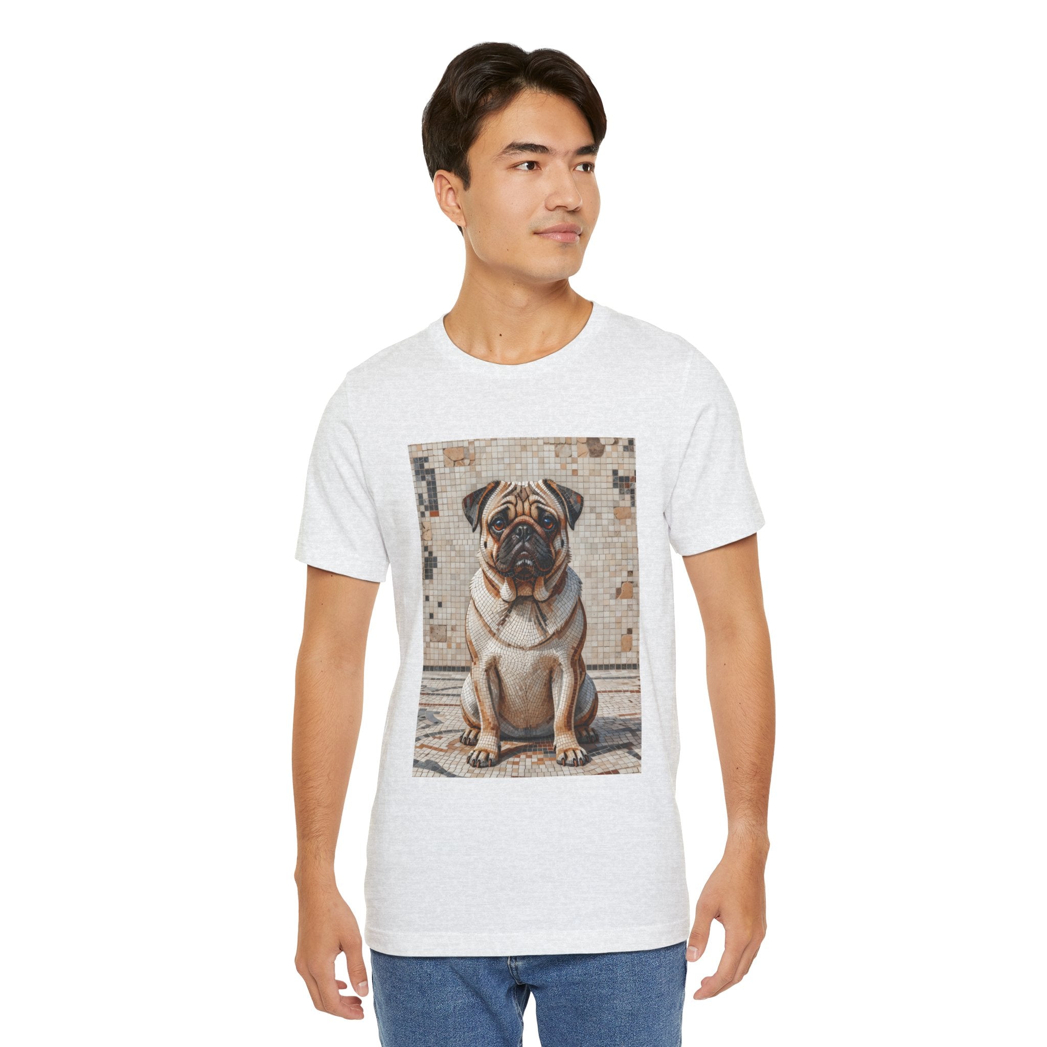 Pug T Shirt | Living Work of Art Collection | Mosaic Style