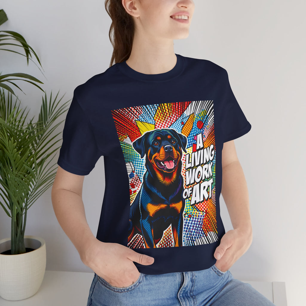 Rottweiler T Shirt | Living Work of Art Collection | Pop Art