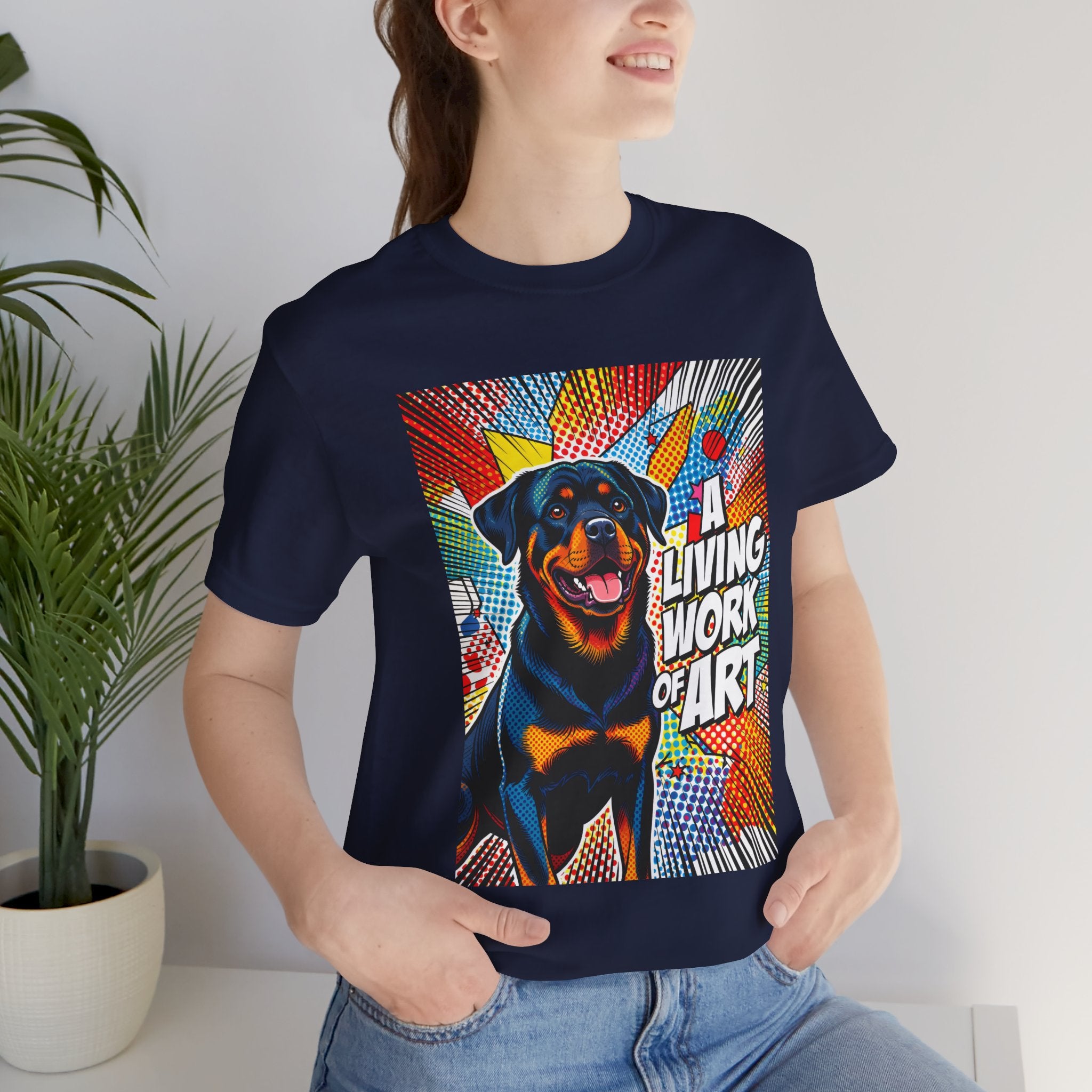 Rottweiler T Shirt | Living Work of Art Collection | Pop Art