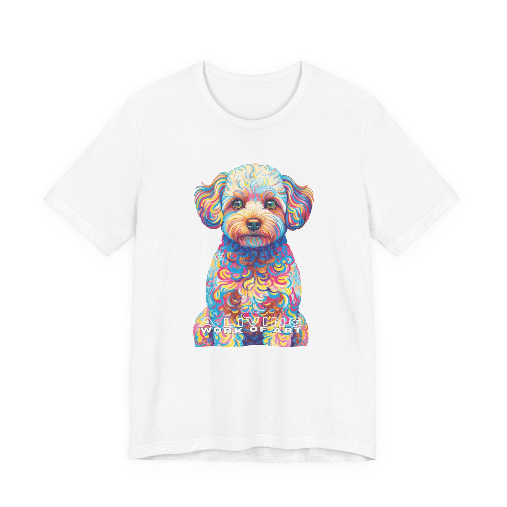 Maltipoo T Shirt | Living Work of Art Collection | Pointillism Style