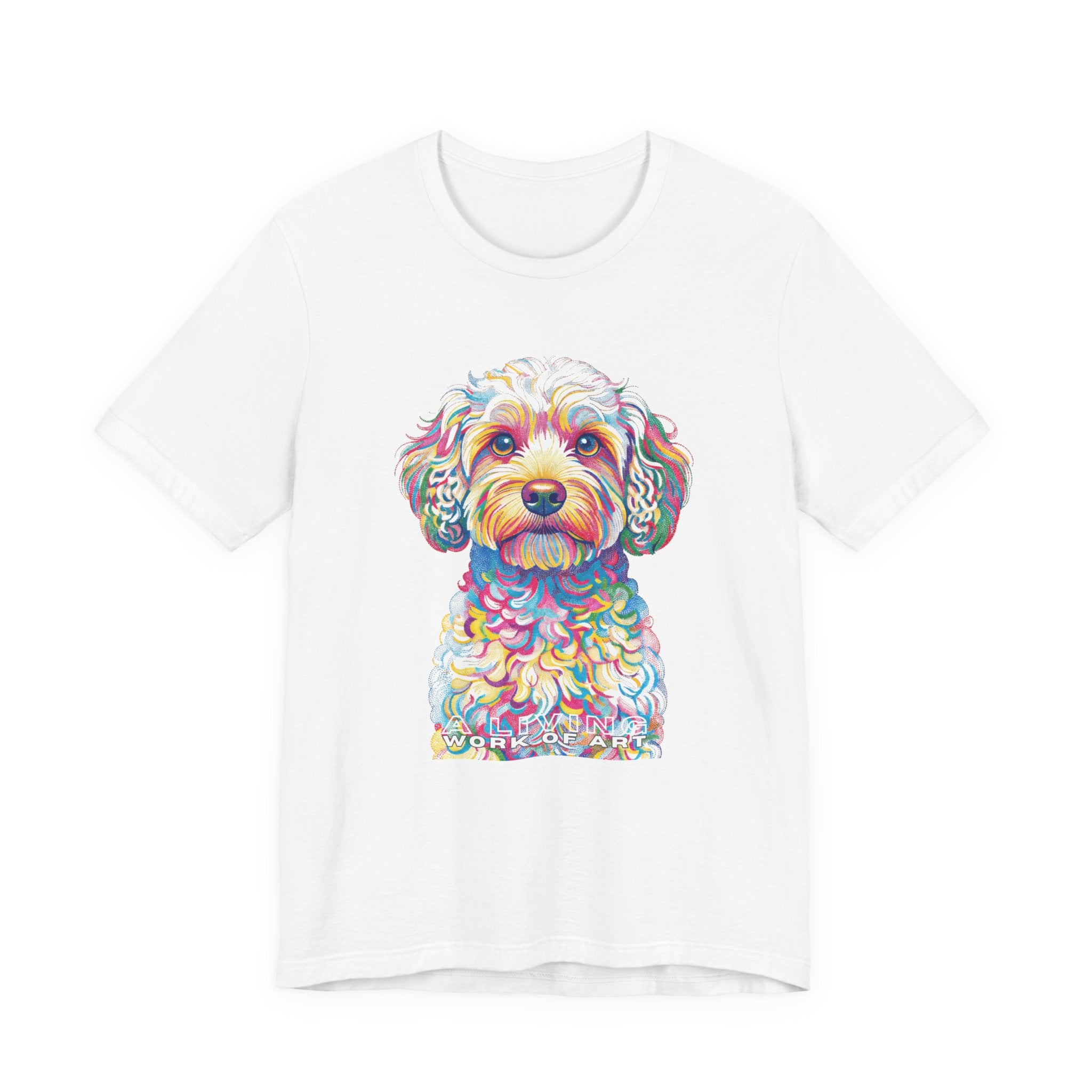 Cavapoo T Shirt | Living Work of Art Collection | Pointillism Style