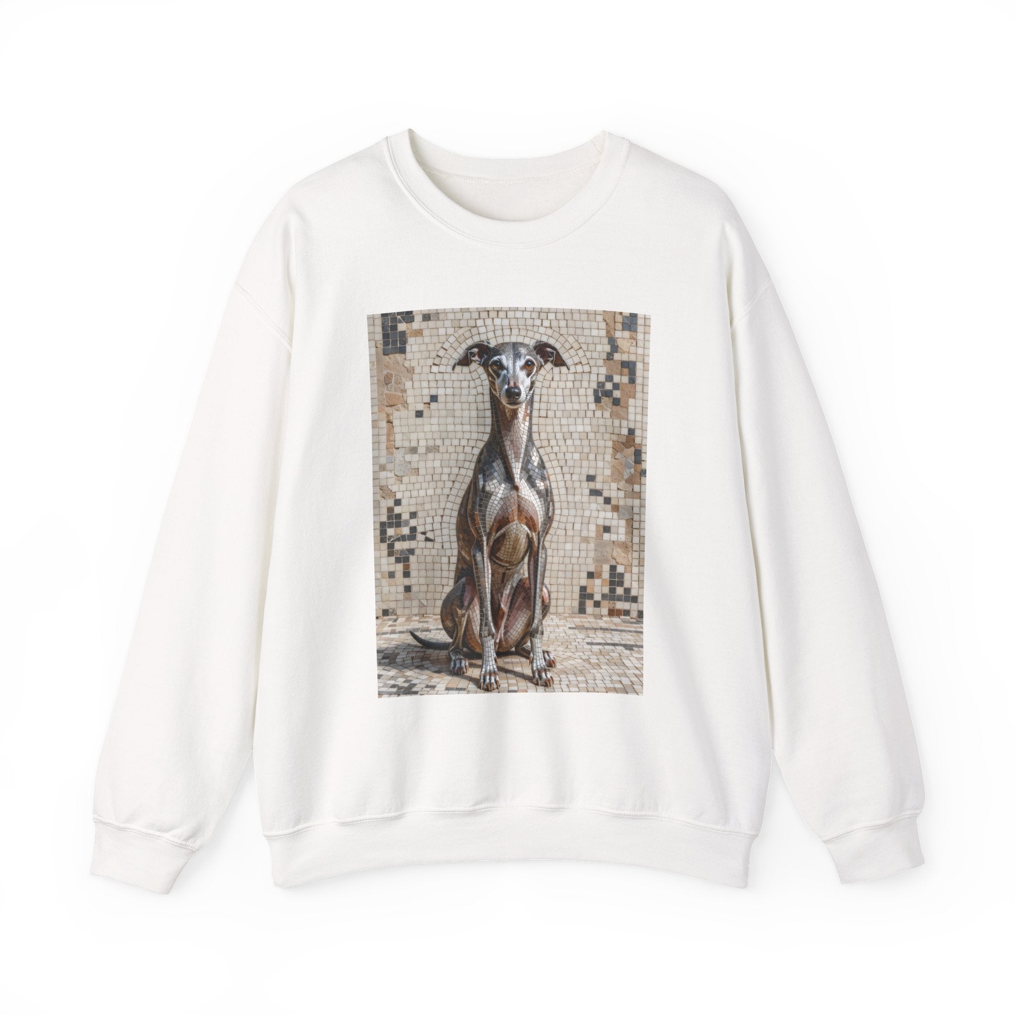 Italian Greyhound Sweatshirt | Living Work of Art Collection | Mosaic Style