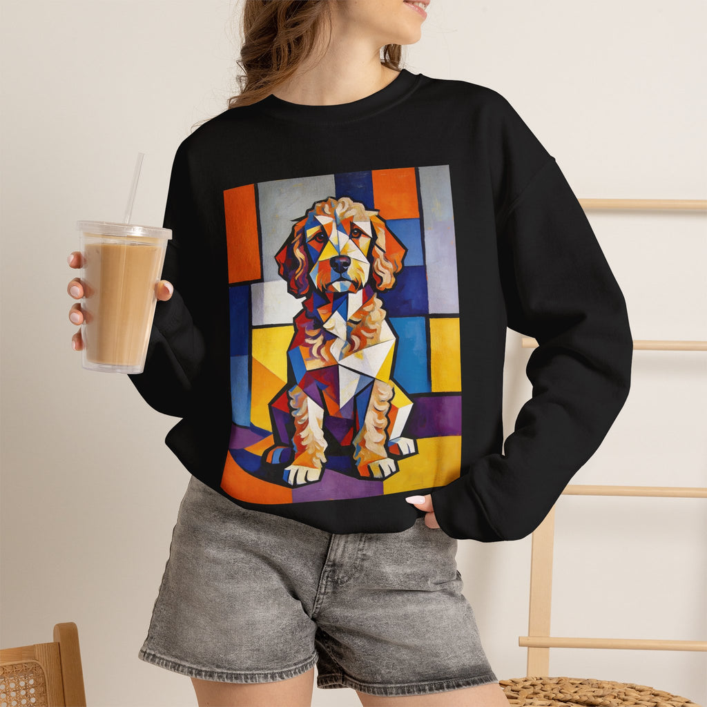 Cockapoo Sweatshirt | Living Work of Art Collection | Cubist Style