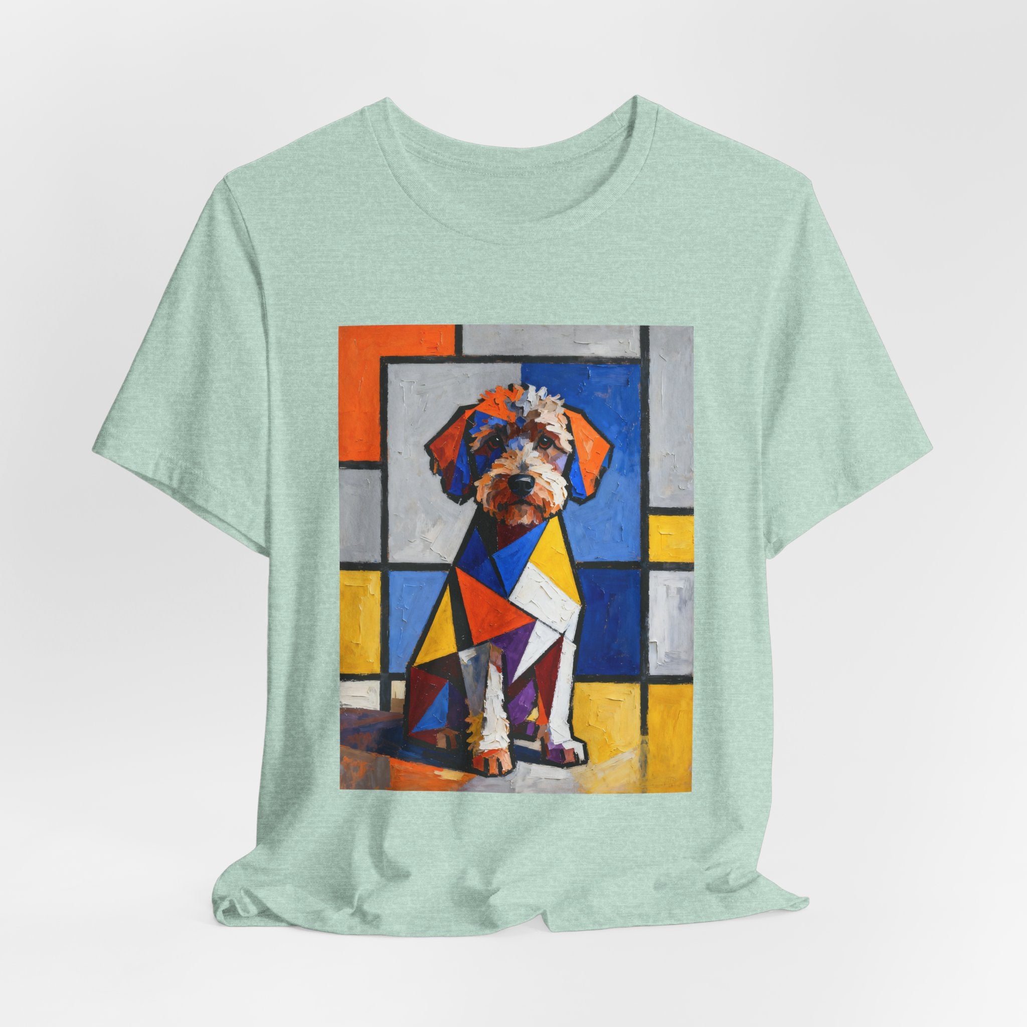Schnoodle T Shirt | Living Work of Art Collection | Cubist Style