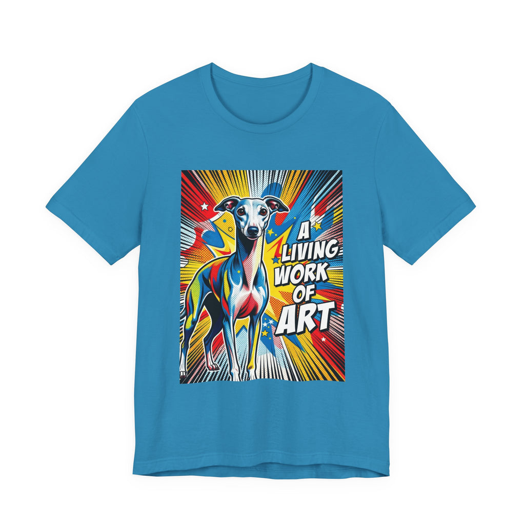 Italian Greyhound T Shirt | Living Work of Art Collection | Pop Art
