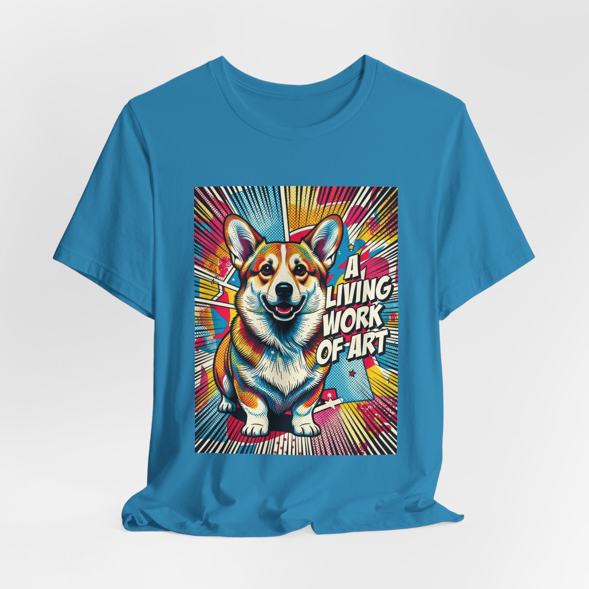 Corgi T Shirt | Living Work of Art Collection | Pop Art