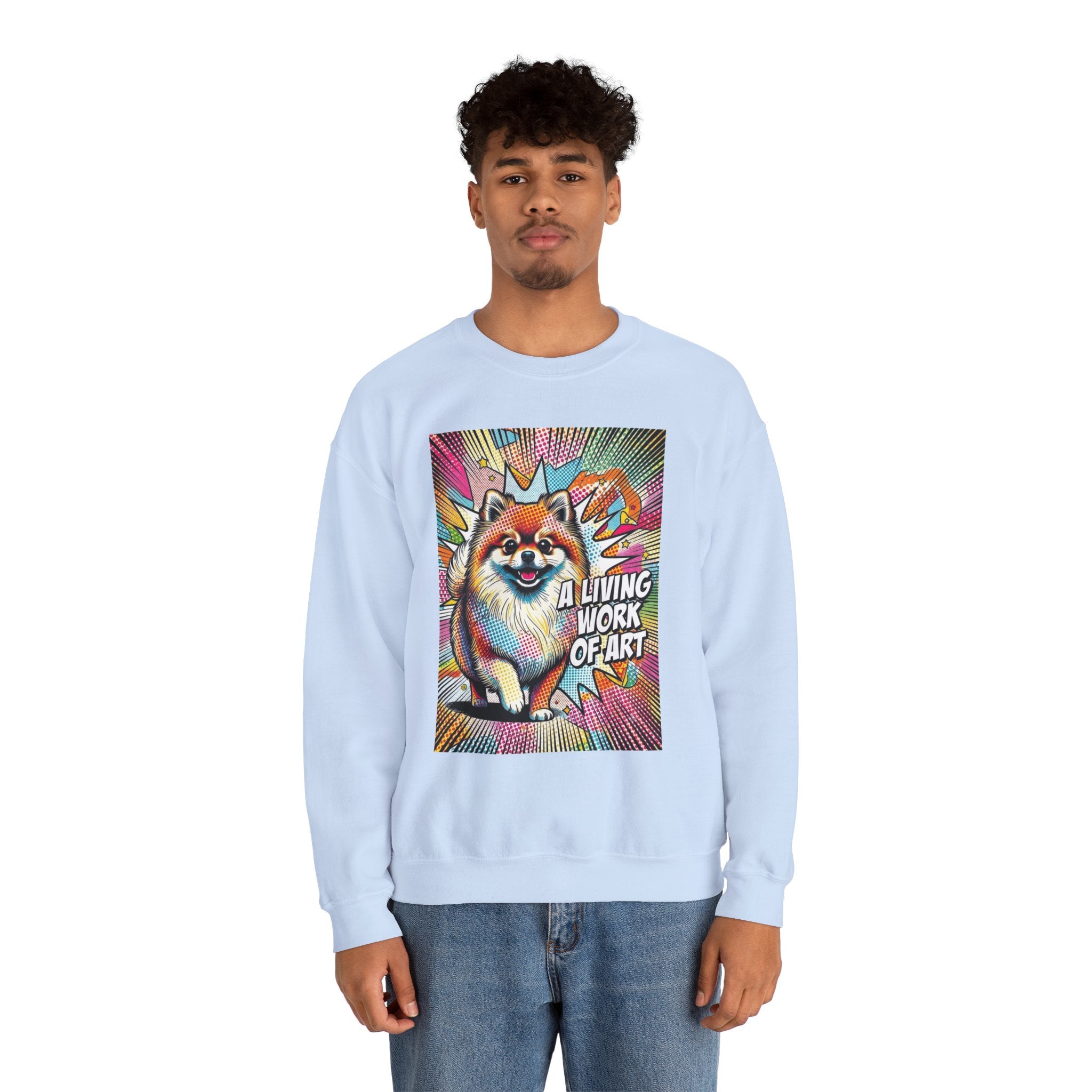 Pomeranian Sweatshirt | Living Work of Art Collection | Pop Art