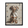 Dachshund Canvas Wall Art | Living Work of Art Collection | Mosaic Style Print