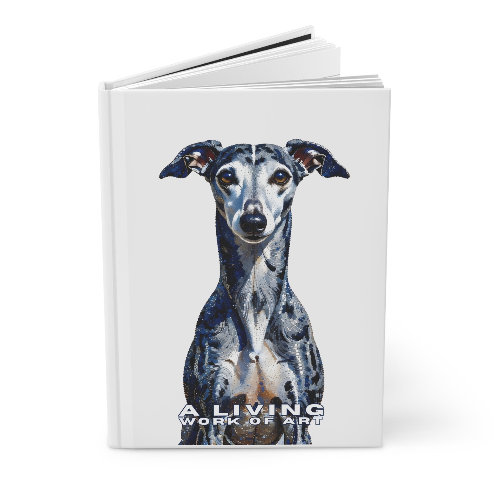Whippet Notebook | Living Work of Art Collection | Pointillism Style