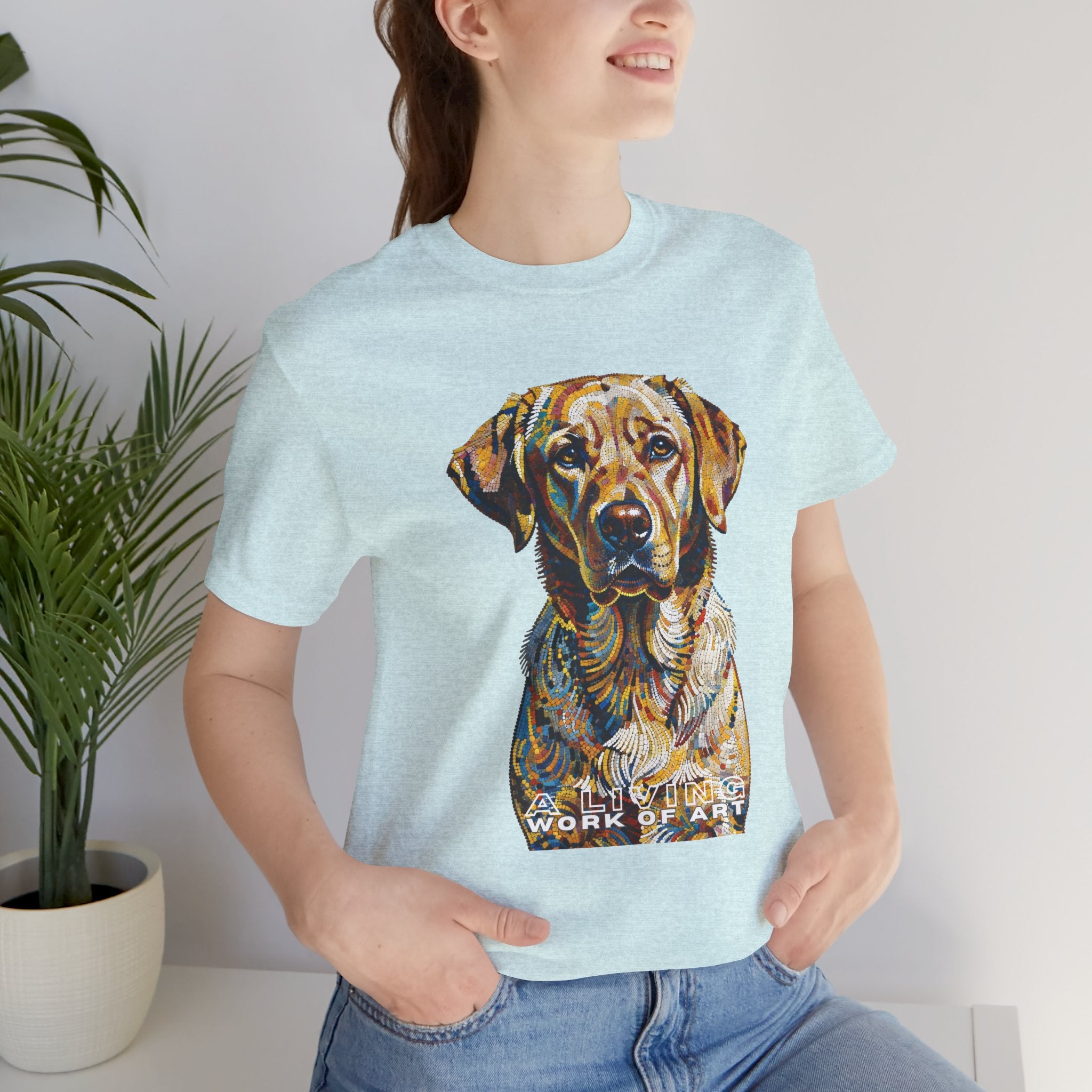 Labrador Retriever T Shirt | Living Work of Art Collection | Pointillism Style
