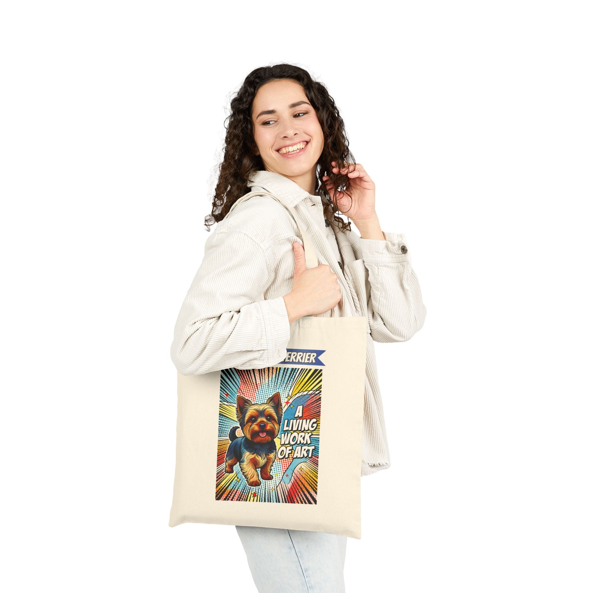 Yorkshire Terrier Tote Bag | Living Work of Art Collection | Pop Art