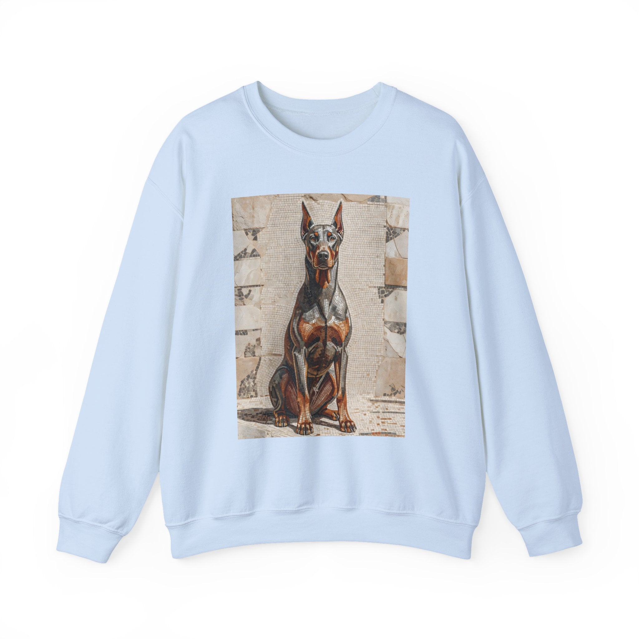 Doberman Pinscher Sweatshirt | Living Work of Art Collection | Mosaic Style
