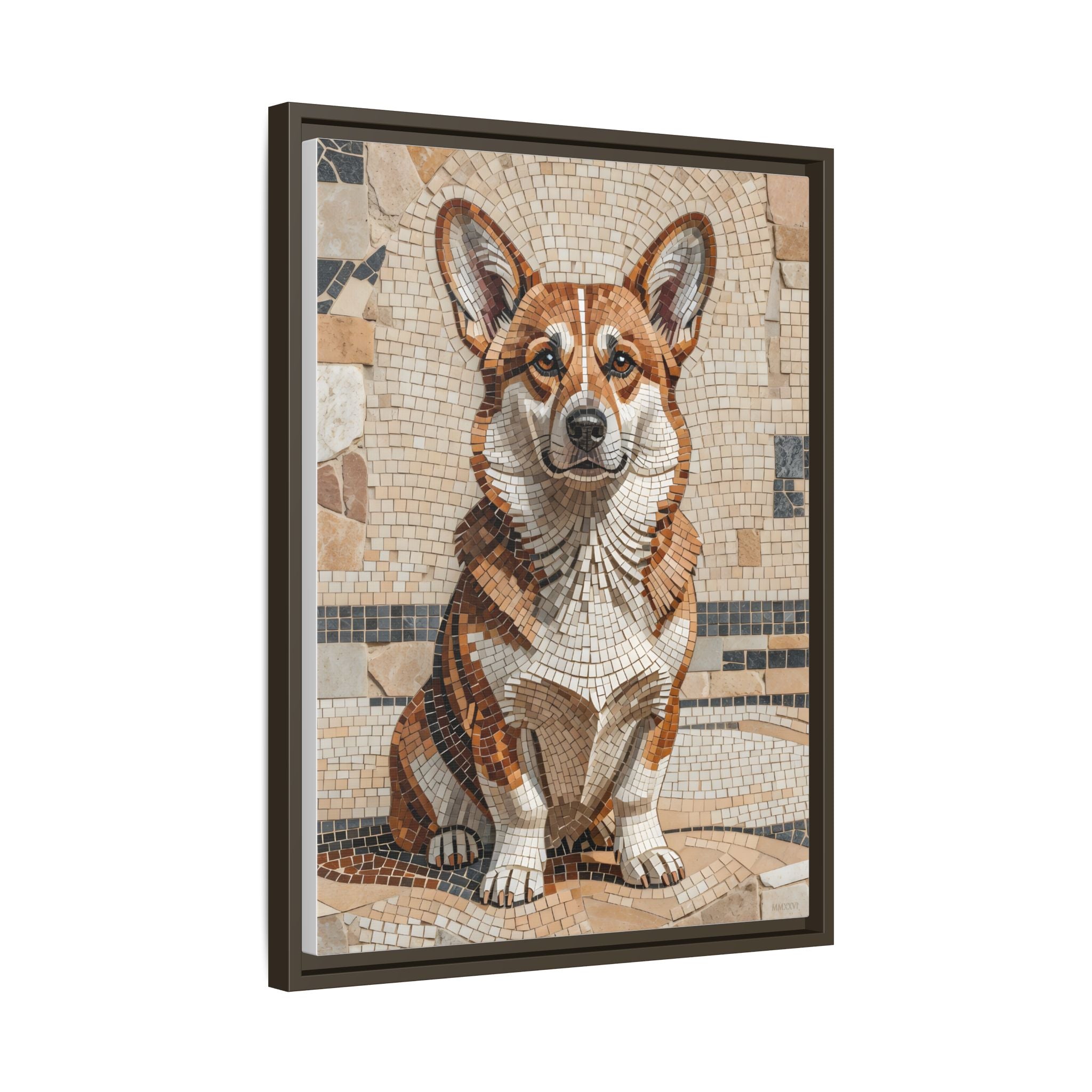 Copy of Bulldog Canvas Wall Art | Living Work of Art Collection | Mosaic Style Print