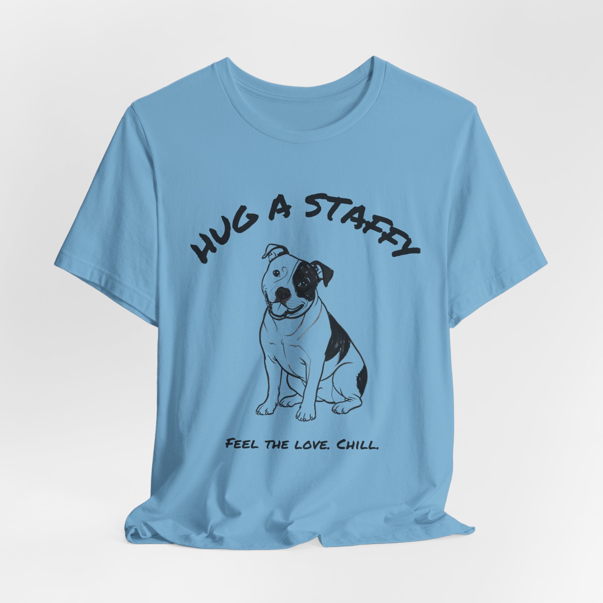 Staffordshire Bull Terrier T Shirt | Hug a Staffy