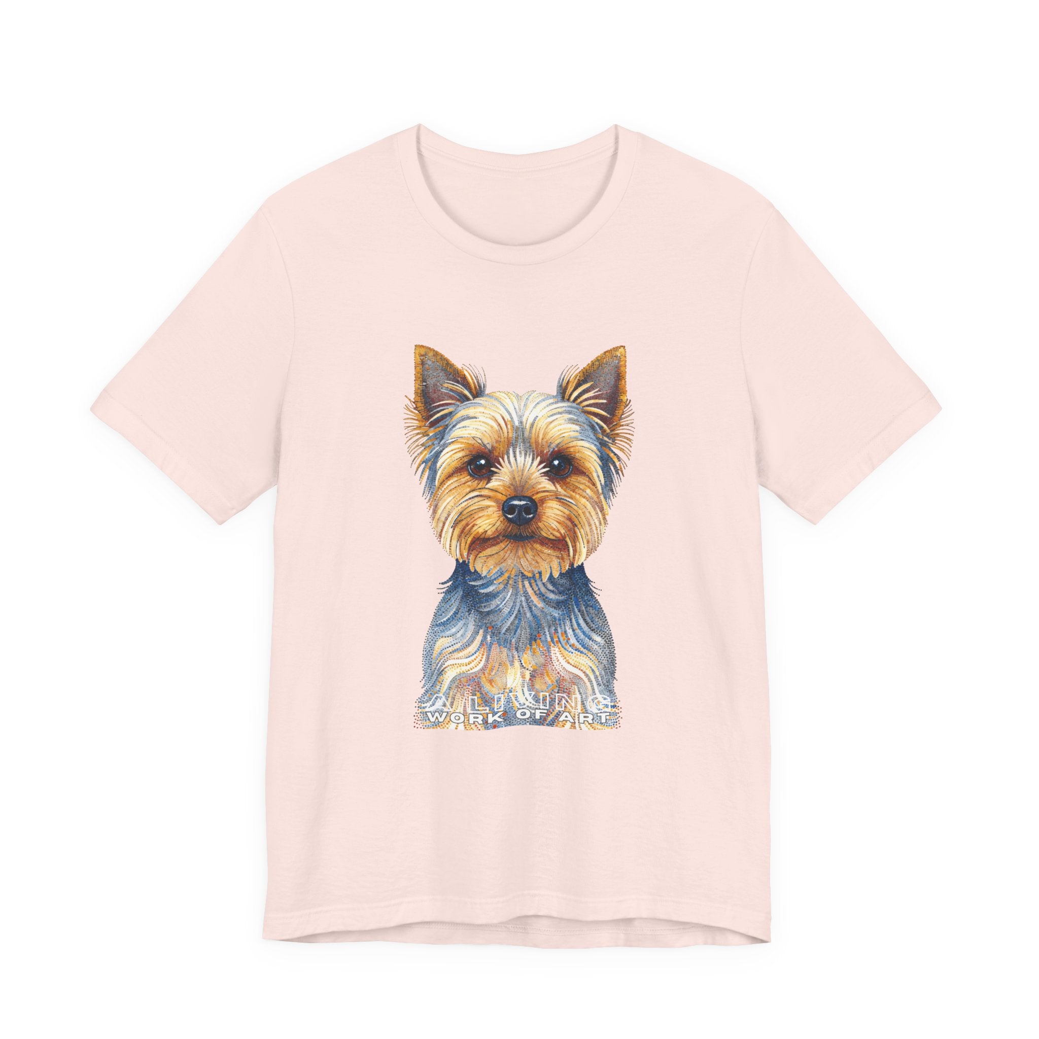 Yorkshire Terrier T Shirt | Living Work of Art Collection | Pointillism Style