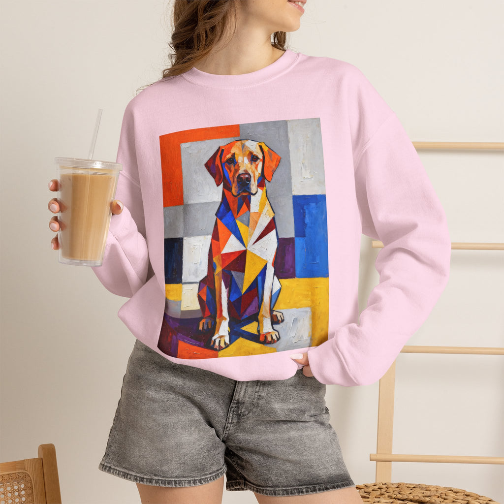 Labrador Retriever Sweatshirt | Living Work of Art Collection | Cubist Style