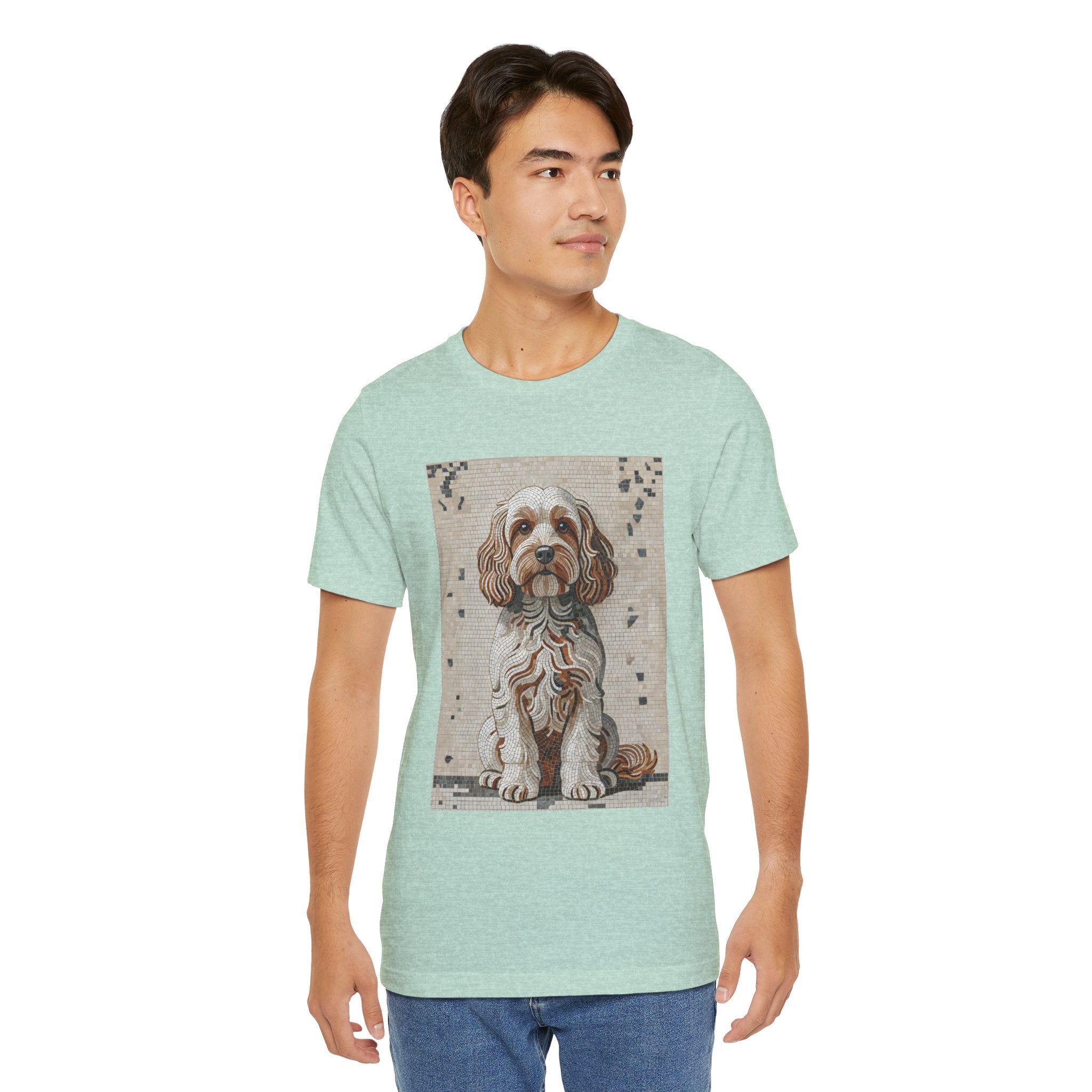 Cavapoo T Shirt | Living Work of Art Collection | Mosaic Style
