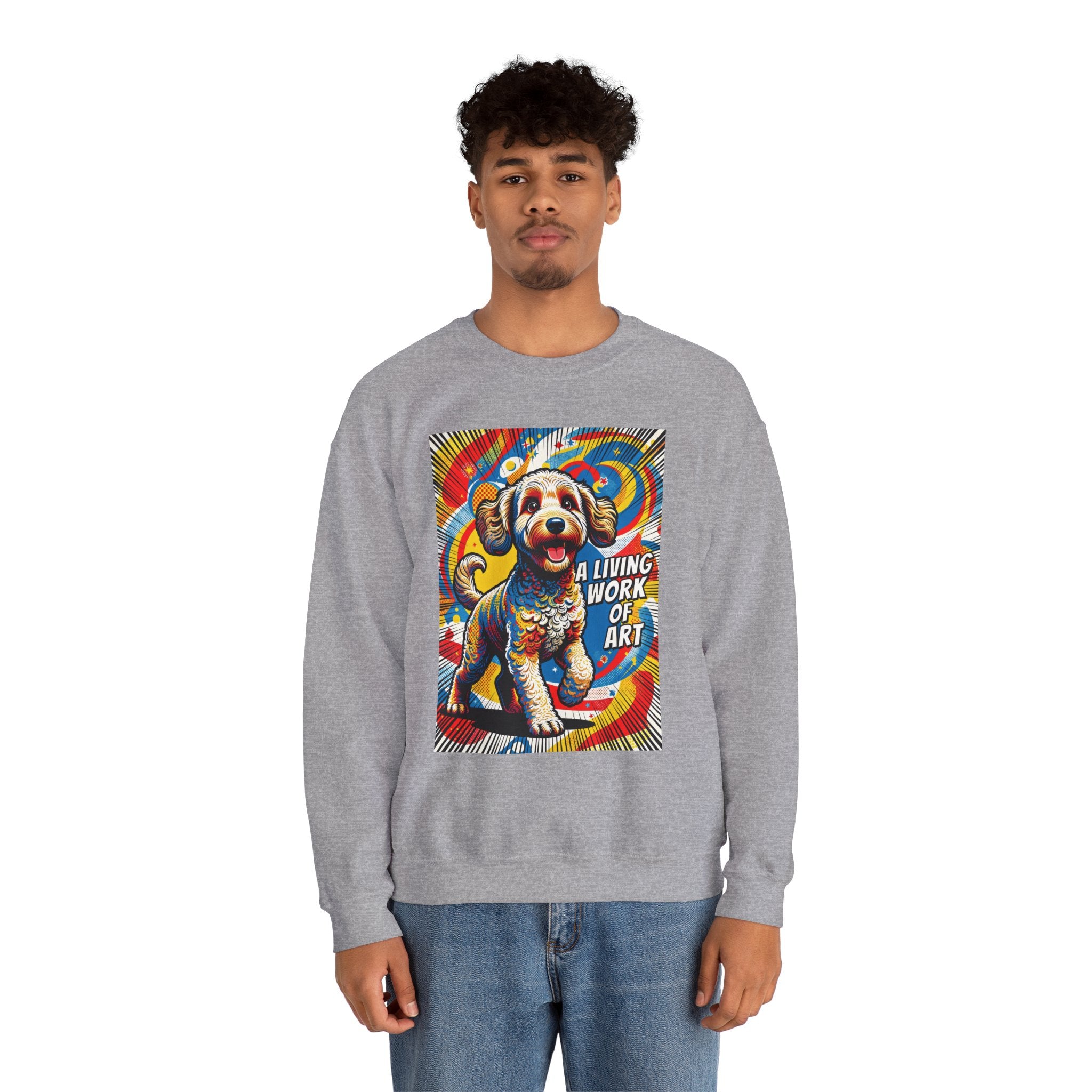 Labradoodle Sweatshirt | Living Work of Art Collection | Pop Art