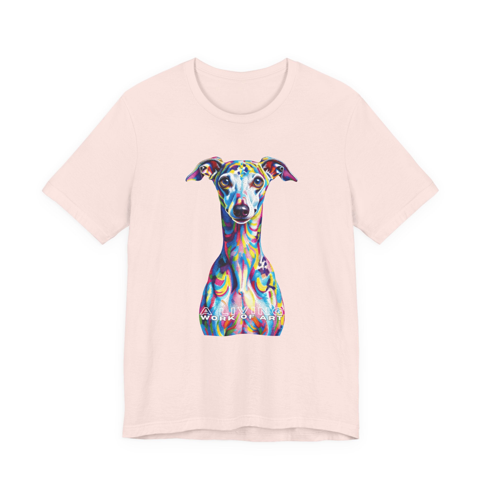 Italian Greyhound T Shirt | Living Work of Art Collection | Pointillism Style