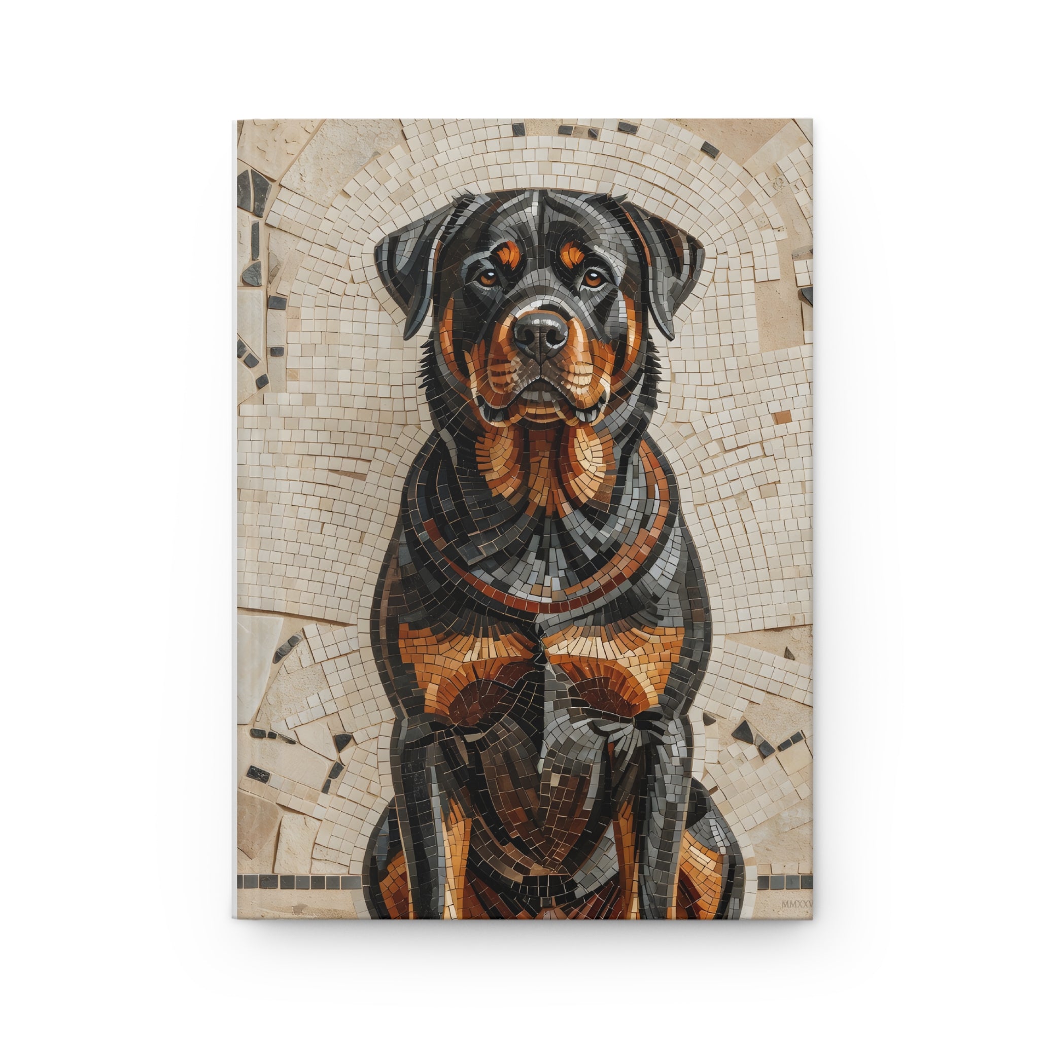 Rottweiler Notebook | Living Work of Art Collection | Mosaic Style