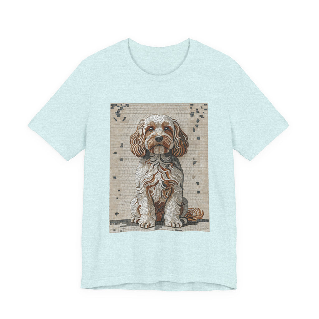 Cavapoo T Shirt | Living Work of Art Collection | Mosaic Style