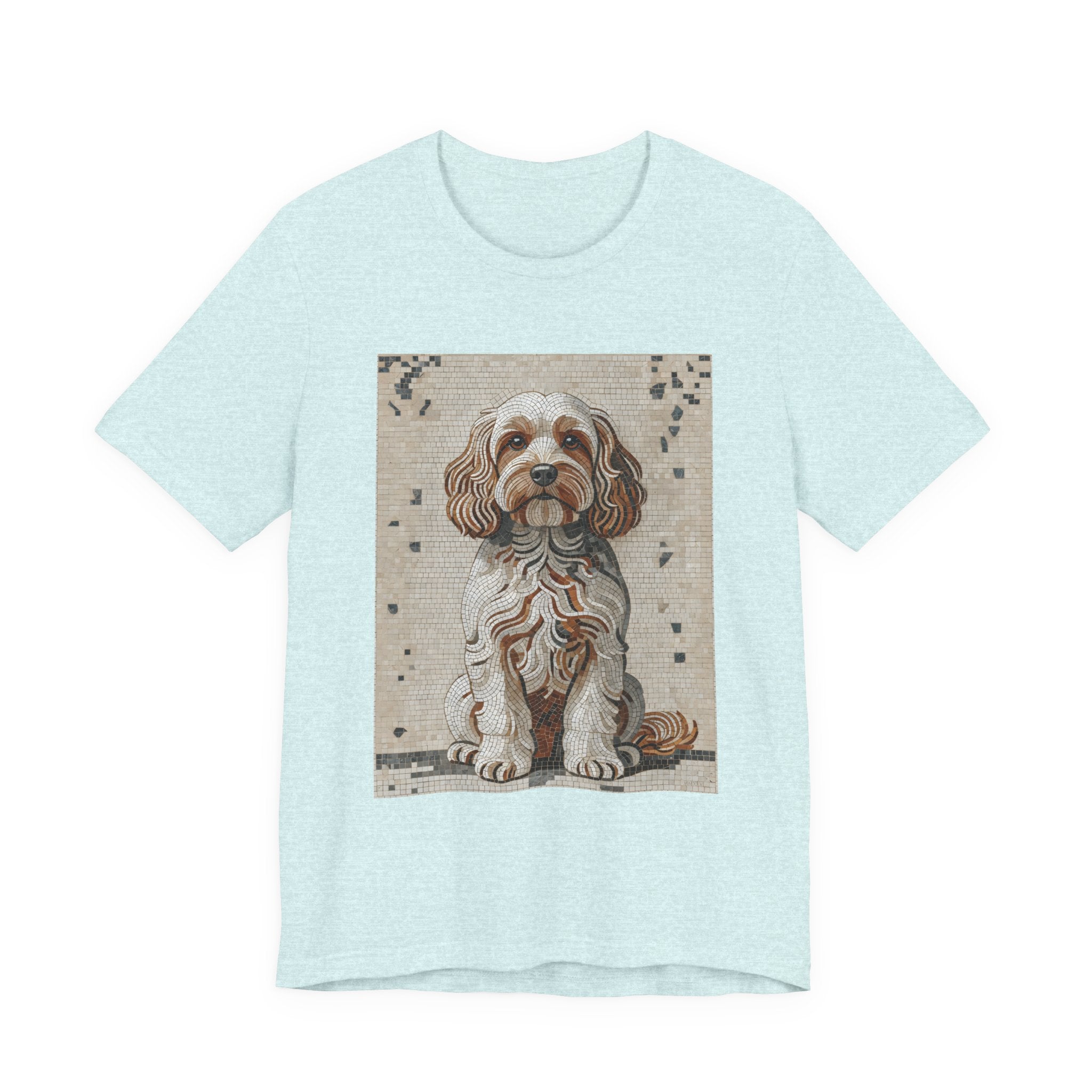 Cavapoo T Shirt | Living Work of Art Collection | Mosaic Style