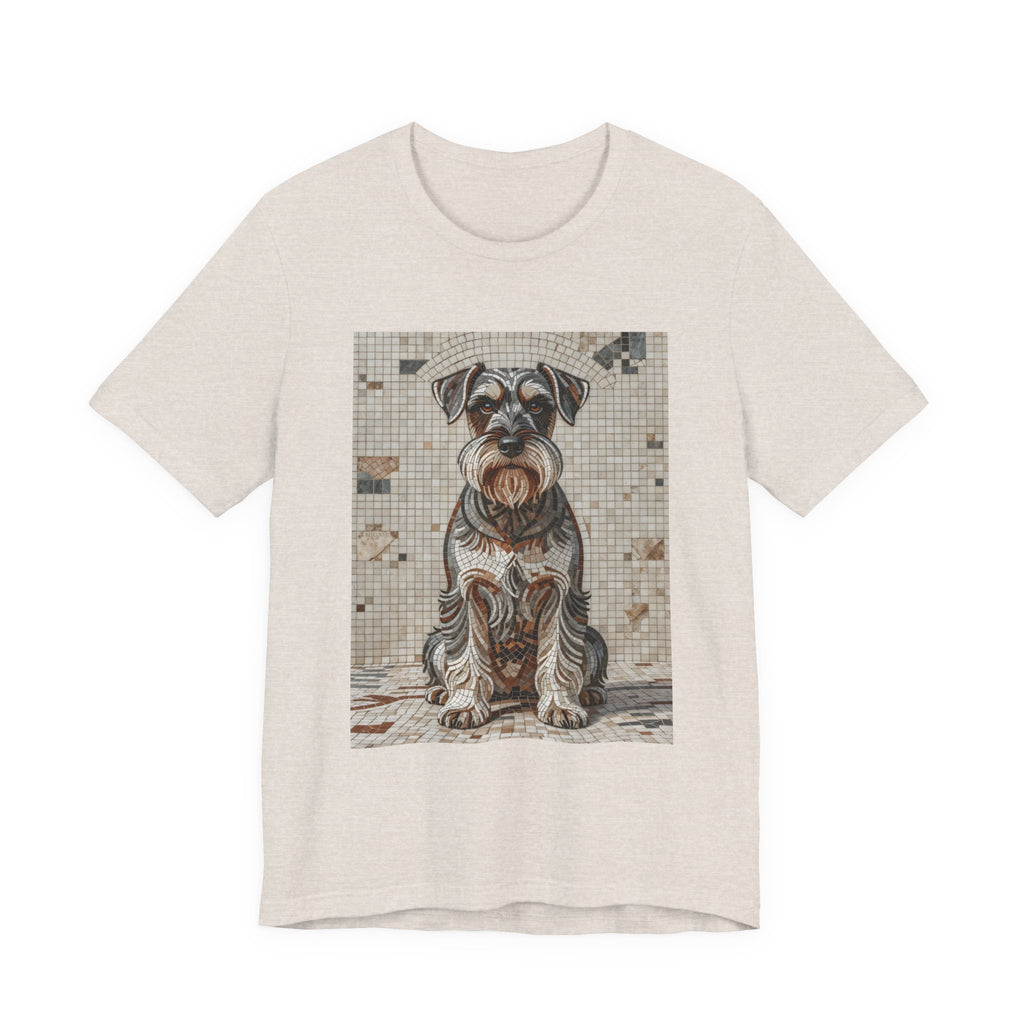 Schnauzer T Shirt | Living Work of Art Collection | Mosaic Style