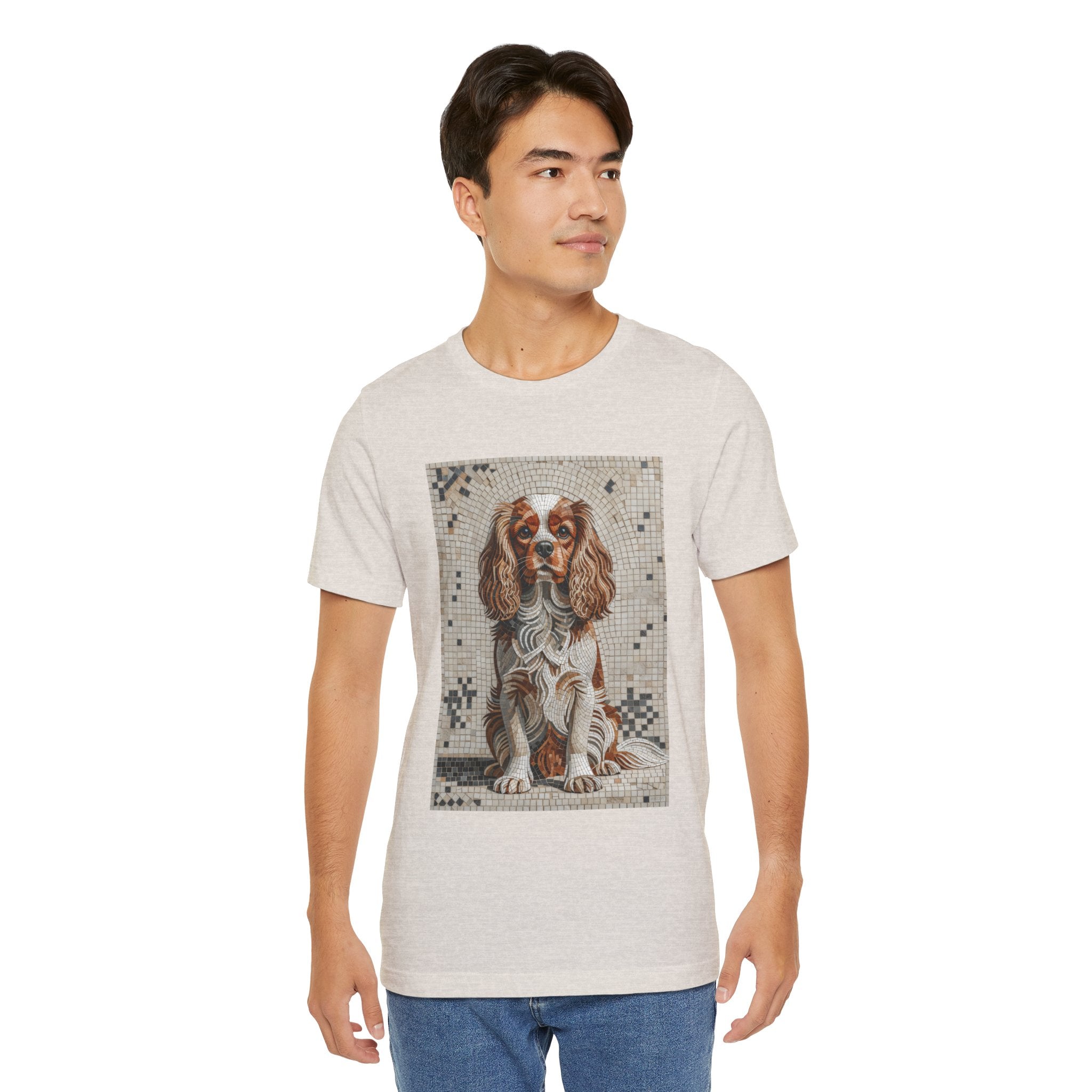 Cavalier King Charles Spaniel T Shirt | Living Work of Art Collection | Mosaic Style