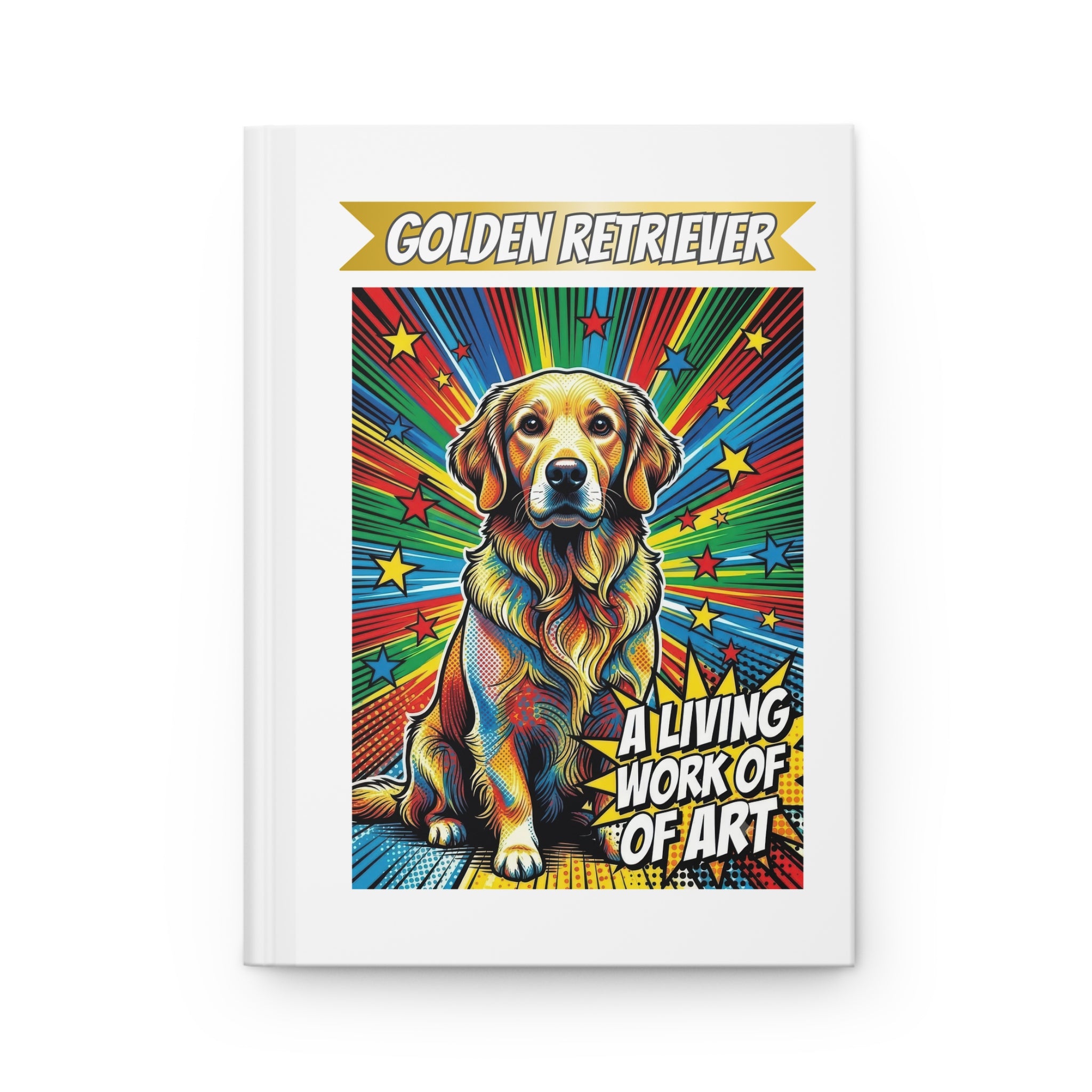 Golden Retriever Notebook | Living Work of Art Collection | Pop Art