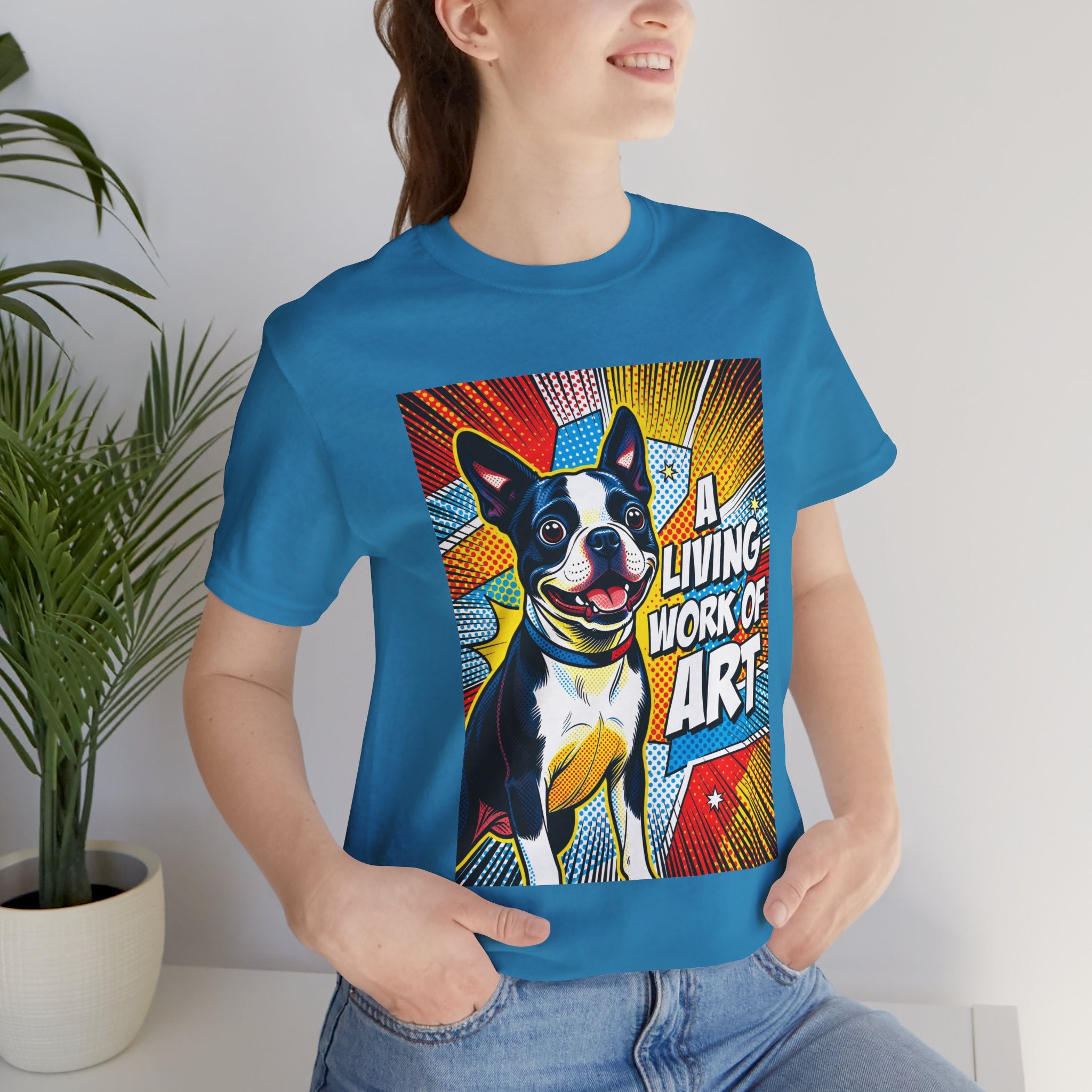Boston Terrier T Shirt | Living Work of Art Collection | Pop Art