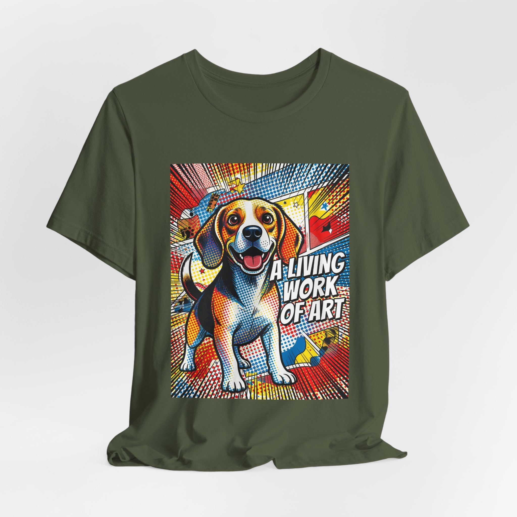 Beagle T Shirt | Living Work of Art Collection | Pop Art