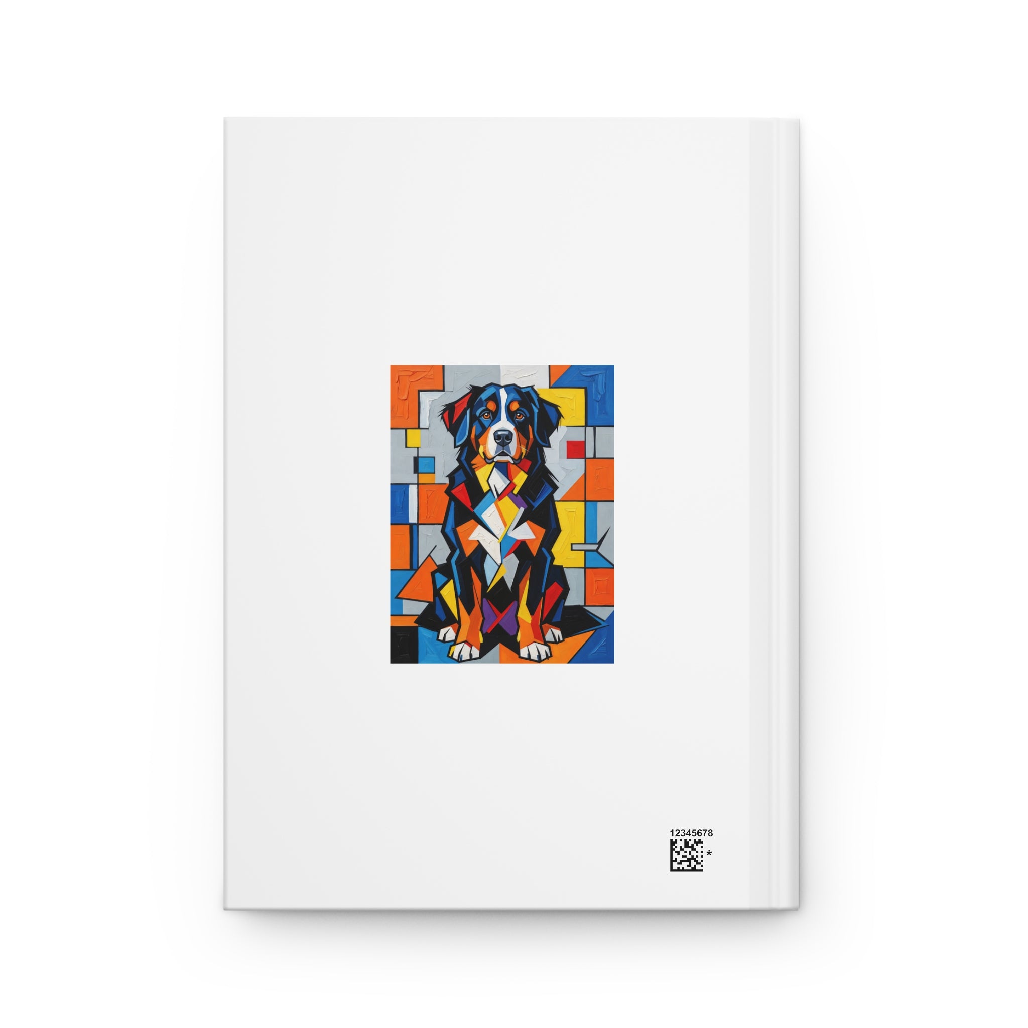 Bernese Mountain Dog Notebook | Living Work of Art Collection | Cubist Style