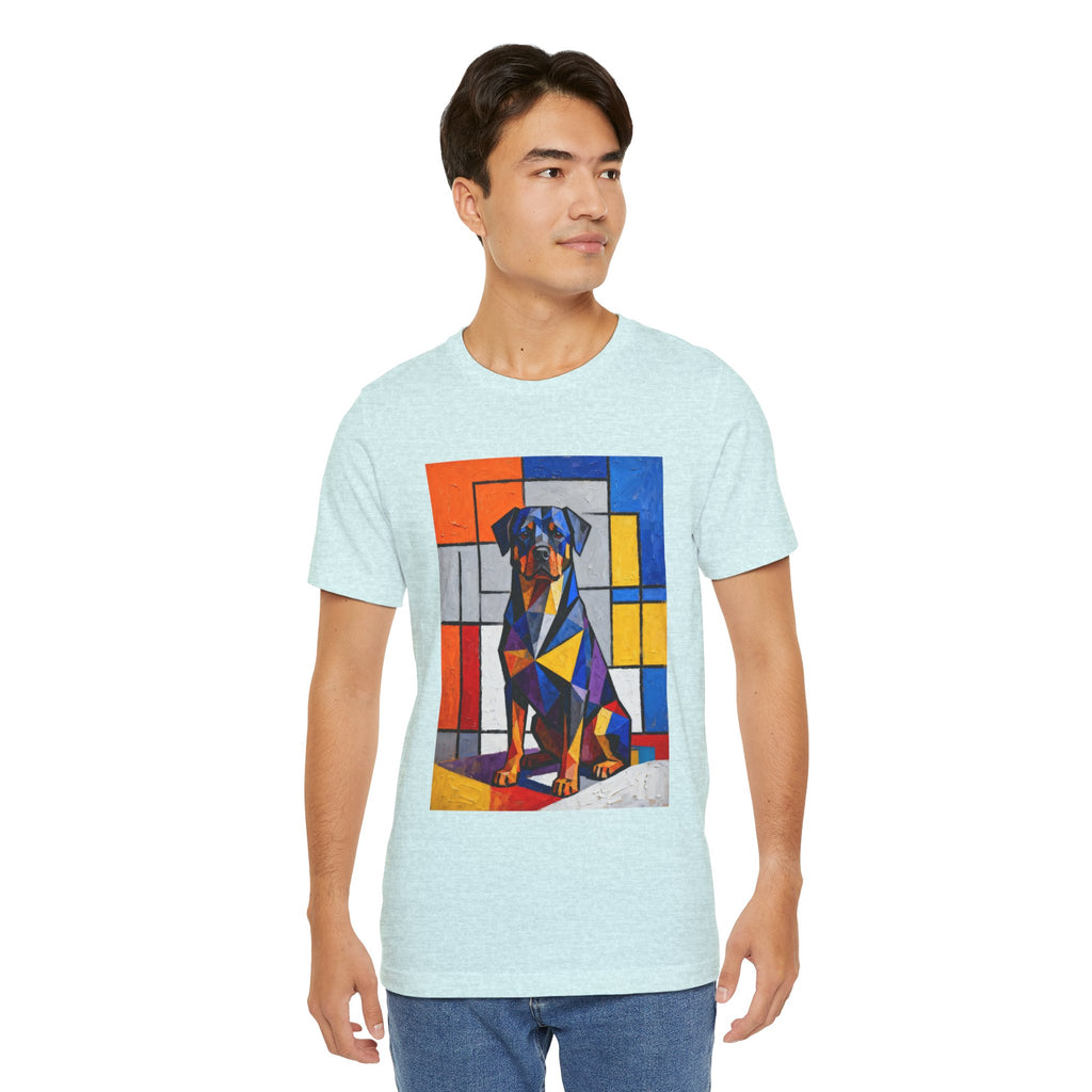 Rottweiler T Shirt | Living Work of Art Collection | Cubist Style