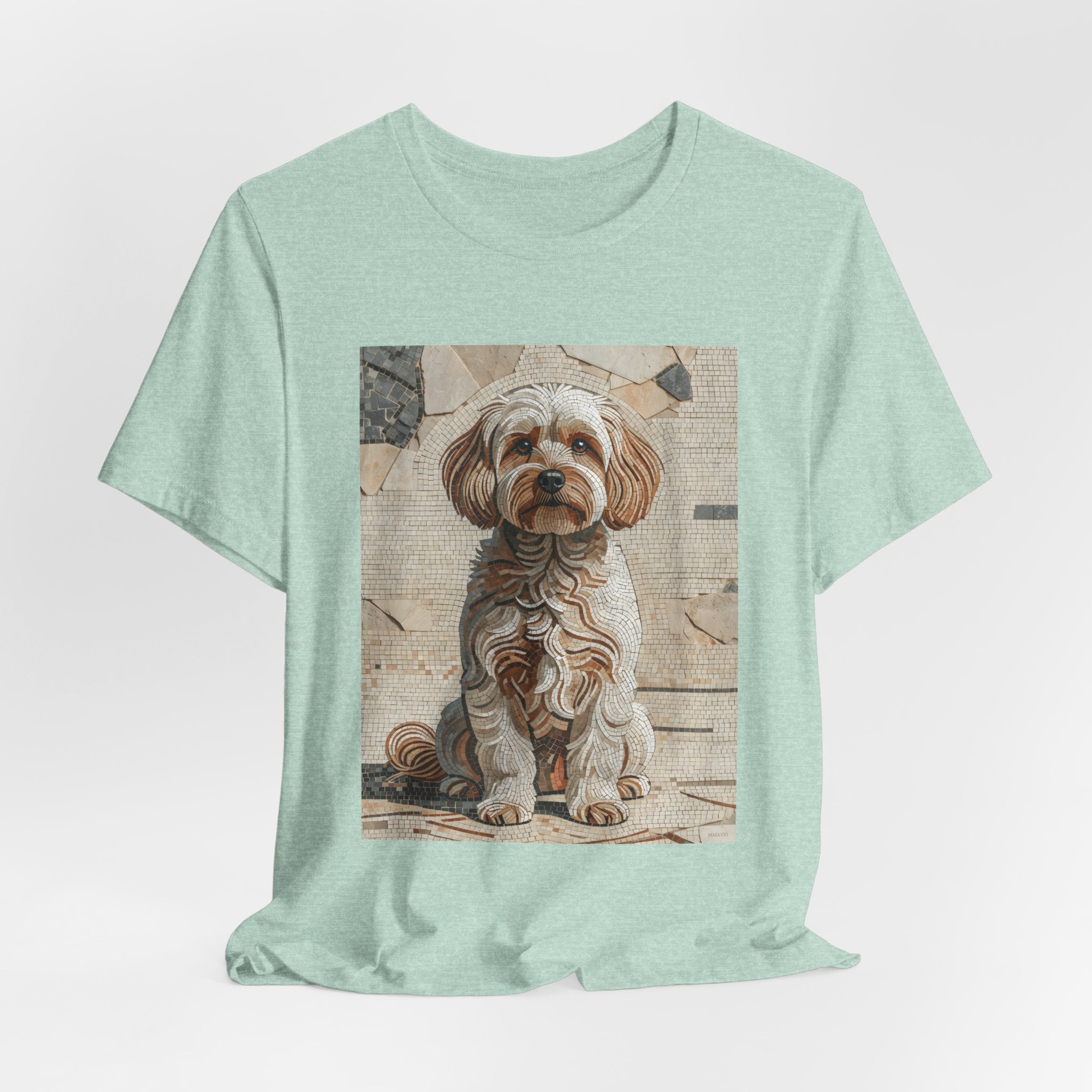 Maltipoo T Shirt | Living Work of Art Collection | Mosaic Style