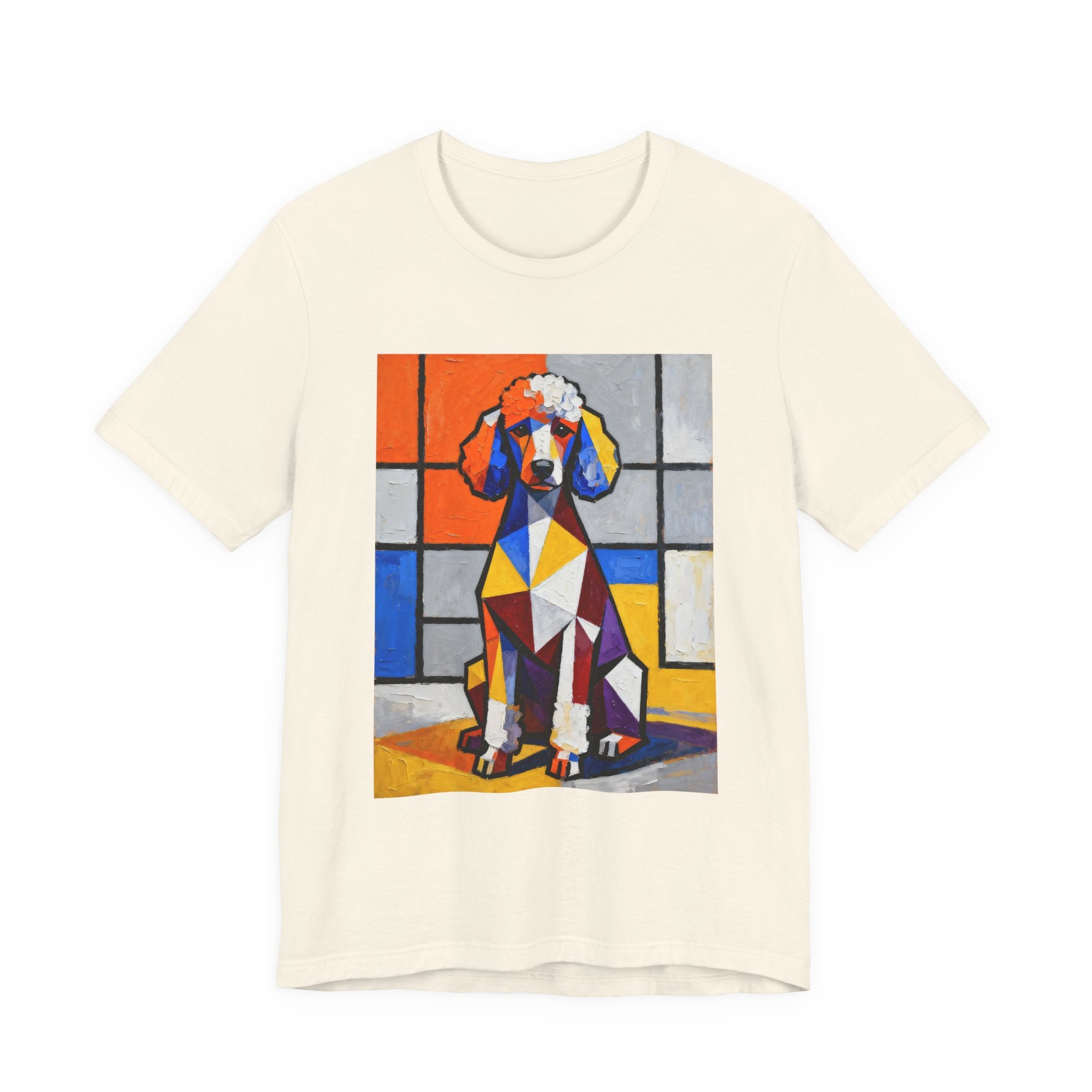 Poodle T Shirt | Living Work of Art Collection | Cubist Style