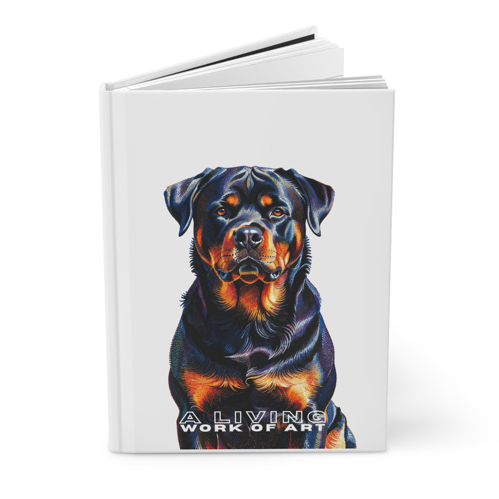 Rottweiler Notebook | Living Work of Art Collection | Pointillism Style