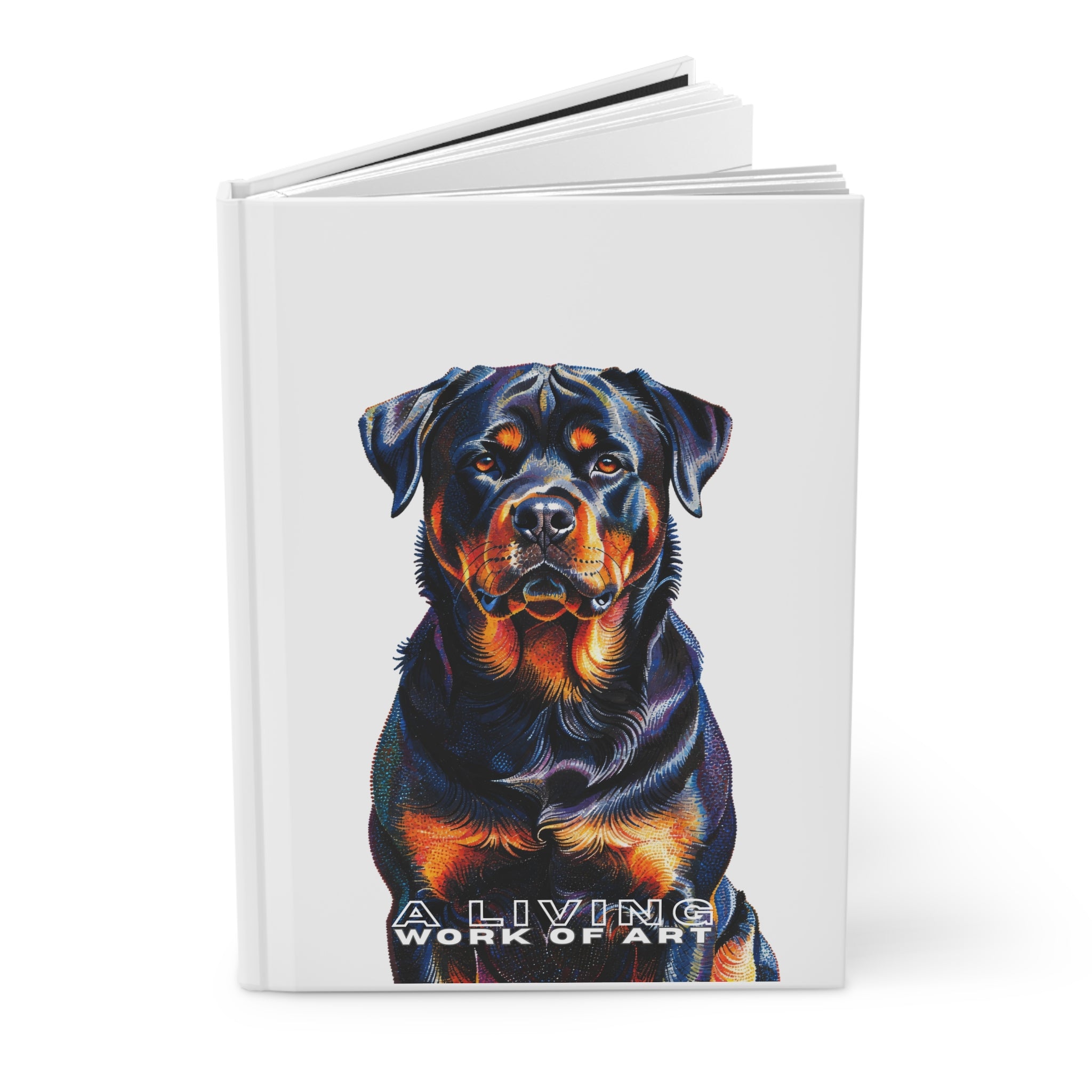 Rottweiler Notebook | Living Work of Art Collection | Pointillism Style